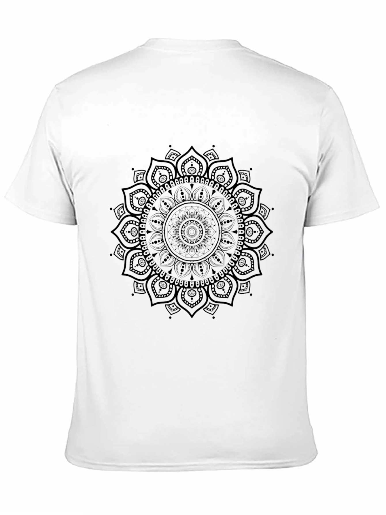 Black Mandala Graphic Tee - Stylish Casual Wear
