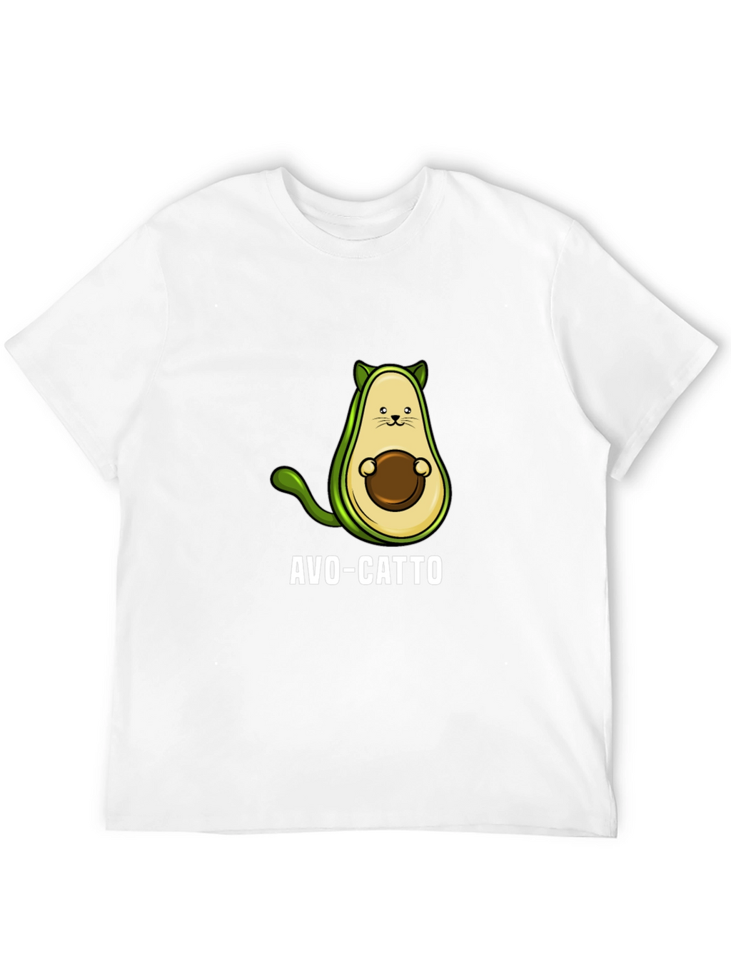 Avo-Catto Funny Avocado Cat Graphic T-Shirt