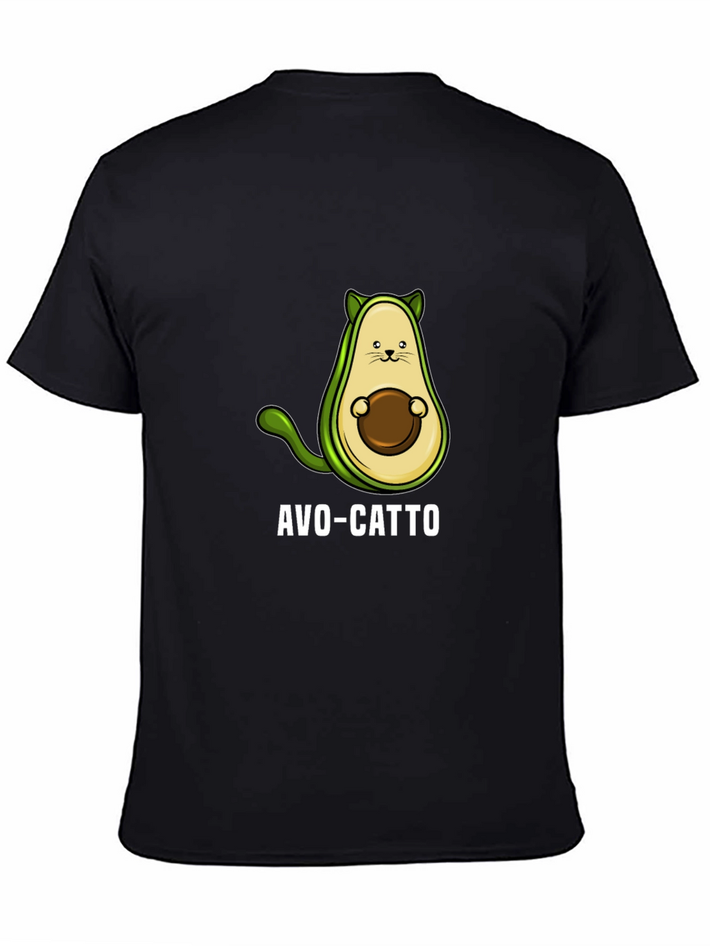 Avo-Catto Funny Avocado Cat Graphic T-Shirt