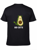 Avo-Catto Funny Avocado Cat Graphic T-Shirt