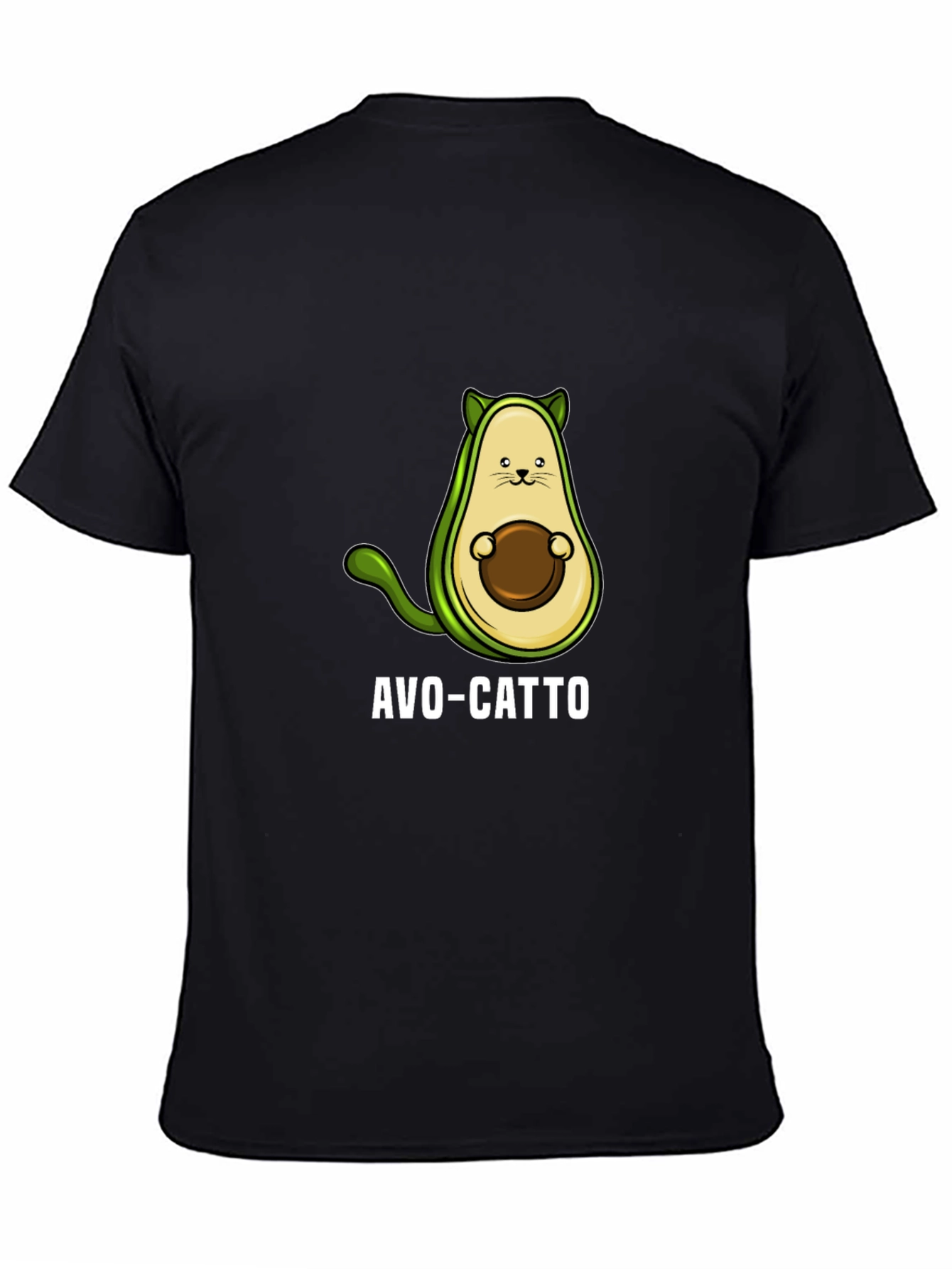 Avo-Catto Funny Avocado Cat Graphic T-Shirt
