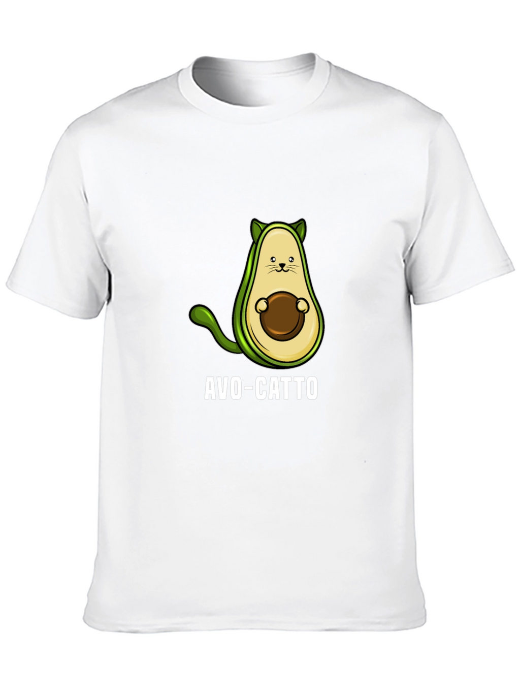 Avo-Catto Funny Avocado Cat Graphic T-Shirt