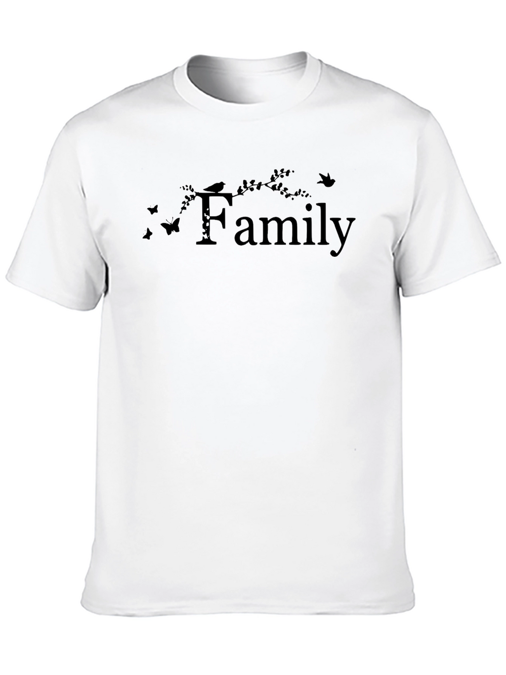 Family Design Black T-Shirt