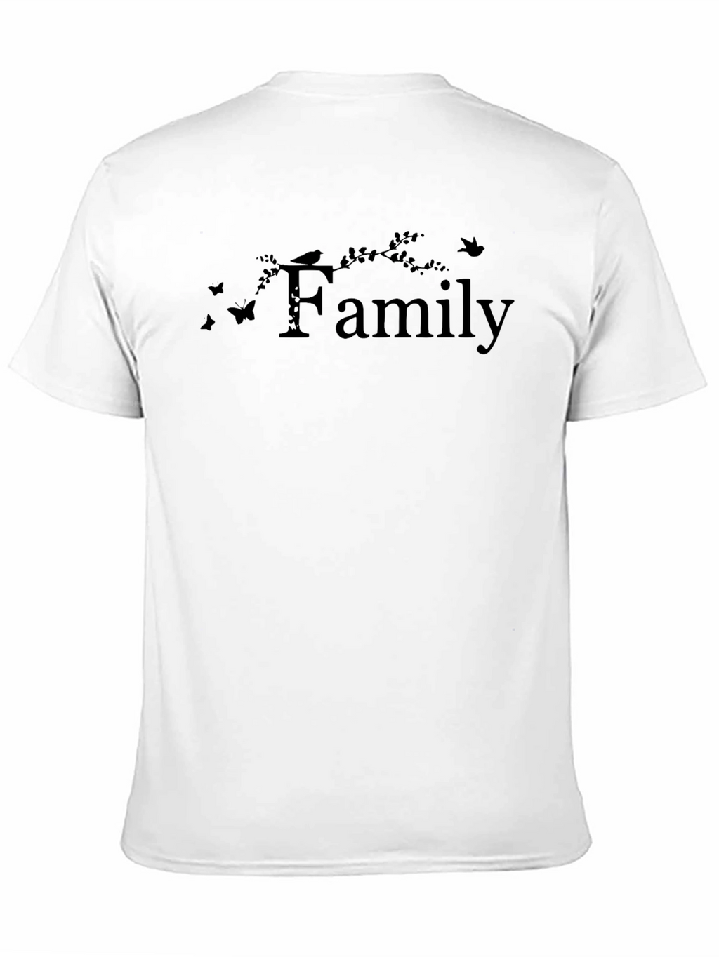 Family Design Black T-Shirt