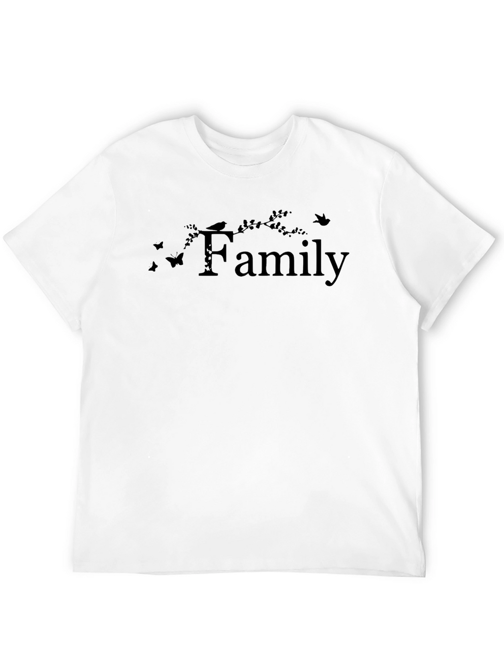 Family Design Black T-Shirt