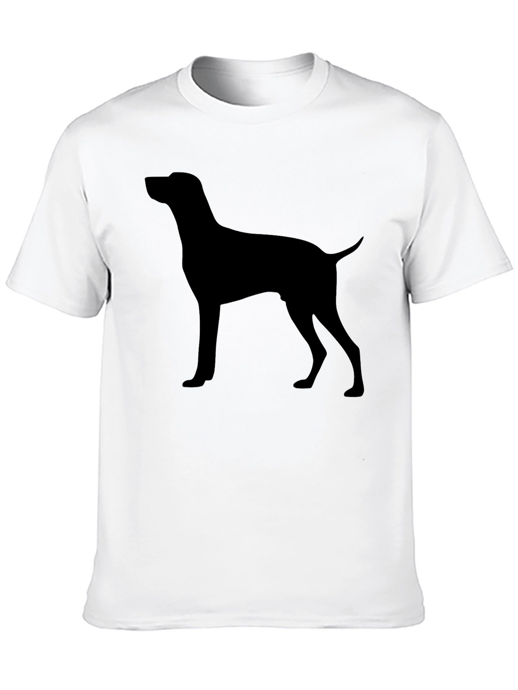 Dog Silhouette Graphic Tee - Classic Black T-Shirt