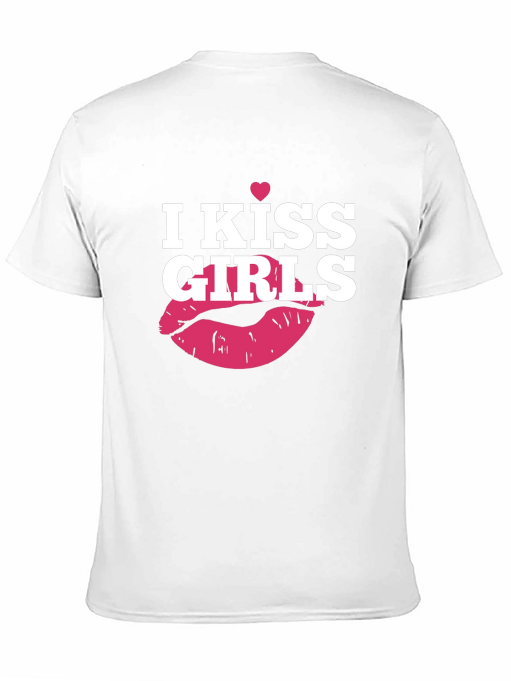 I Kiss Girls T-Shirt - Black Graphic Tee