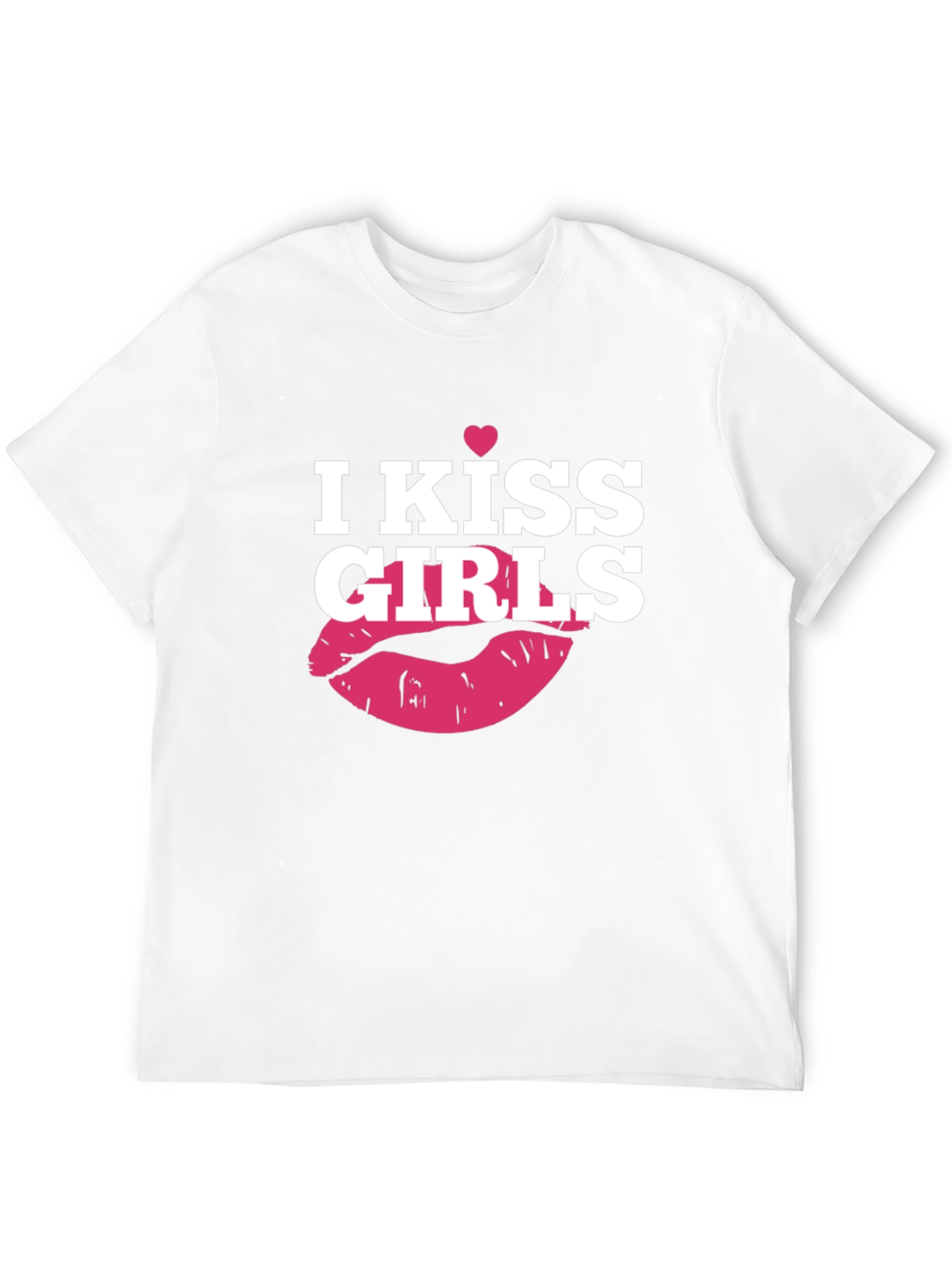I Kiss Girls T-Shirt - Black Graphic Tee