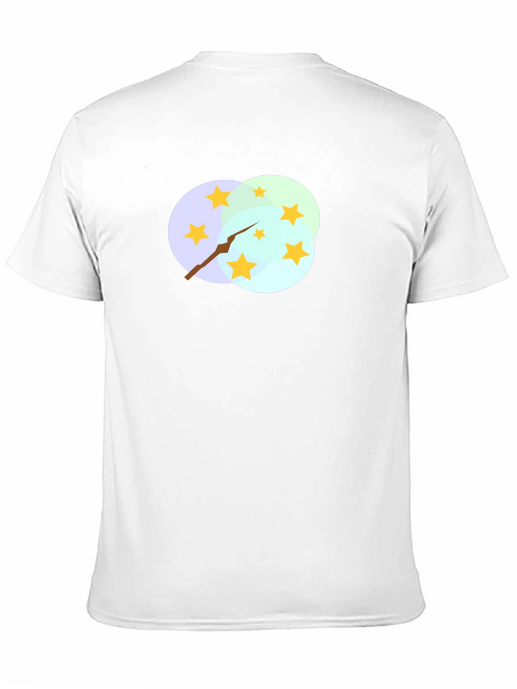 Stars and Clouds Graphic Tee - Stylish Black T-Shirt