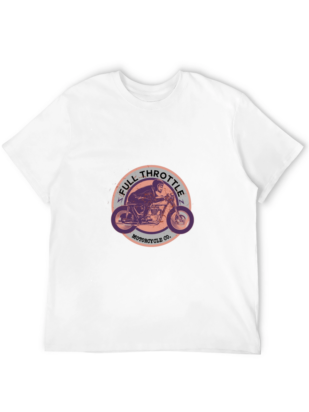 Full Throttle Motorcycle T-Shirt - Black