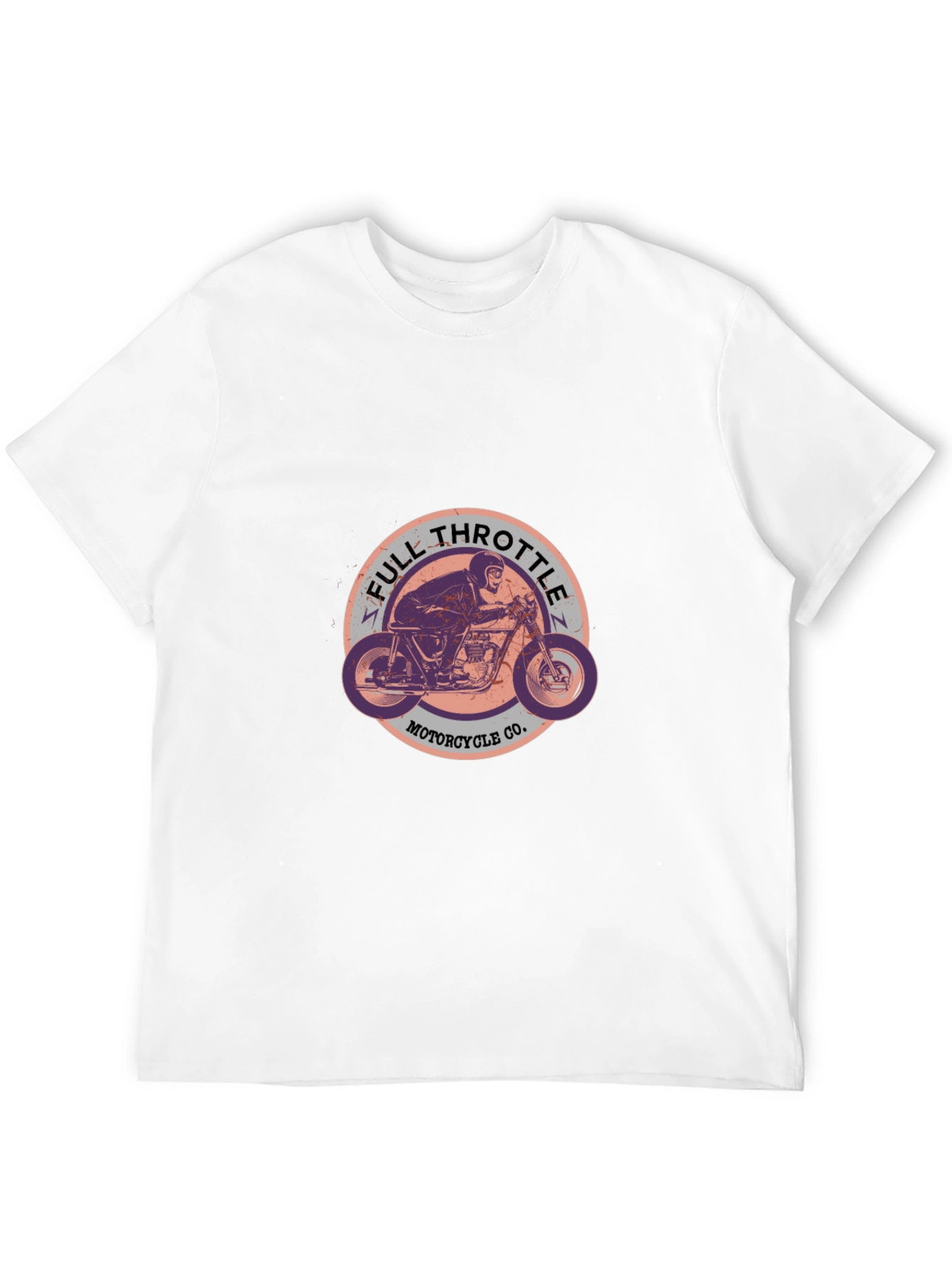 Full Throttle Motorcycle T-Shirt - Black