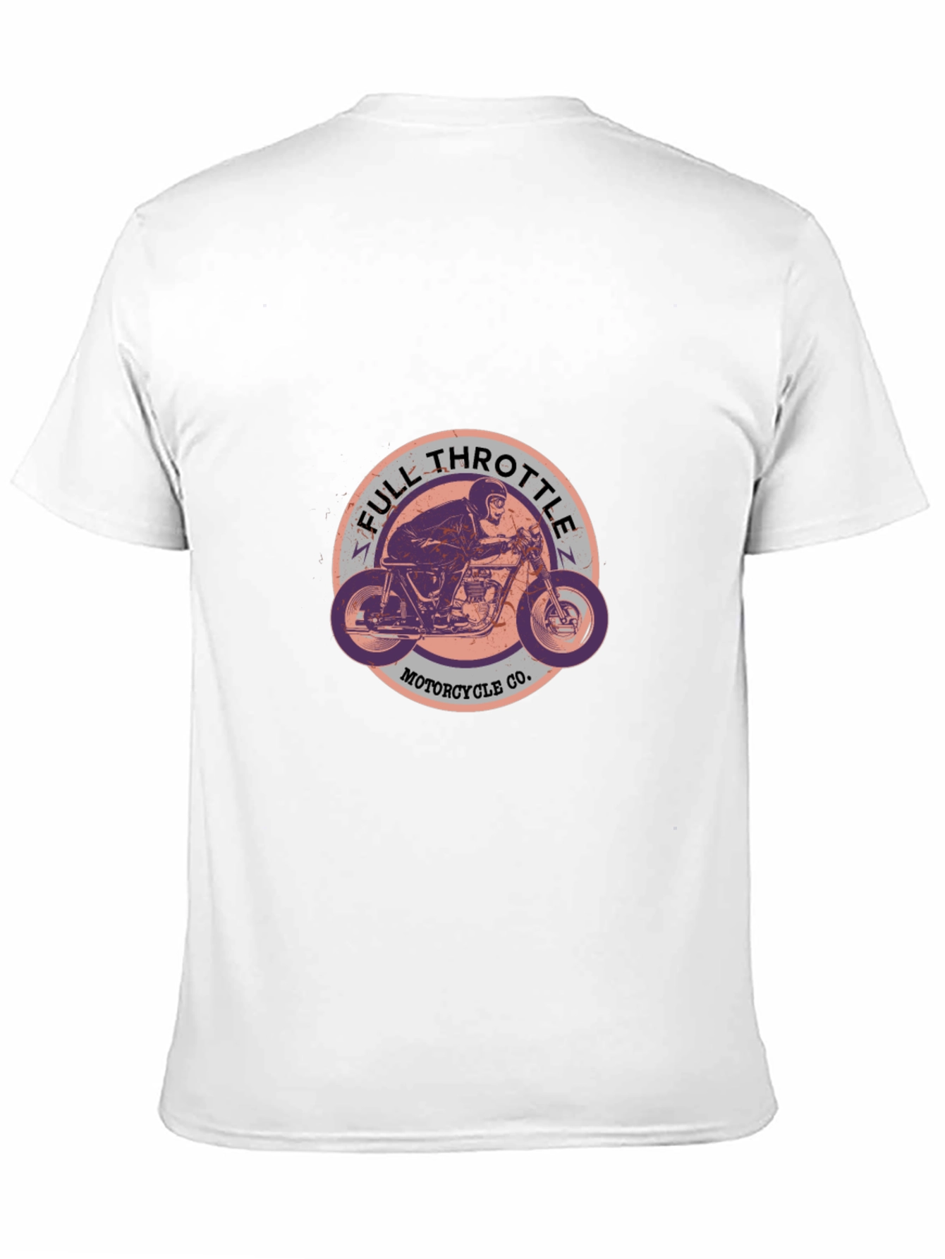 Full Throttle Motorcycle T-Shirt - Black