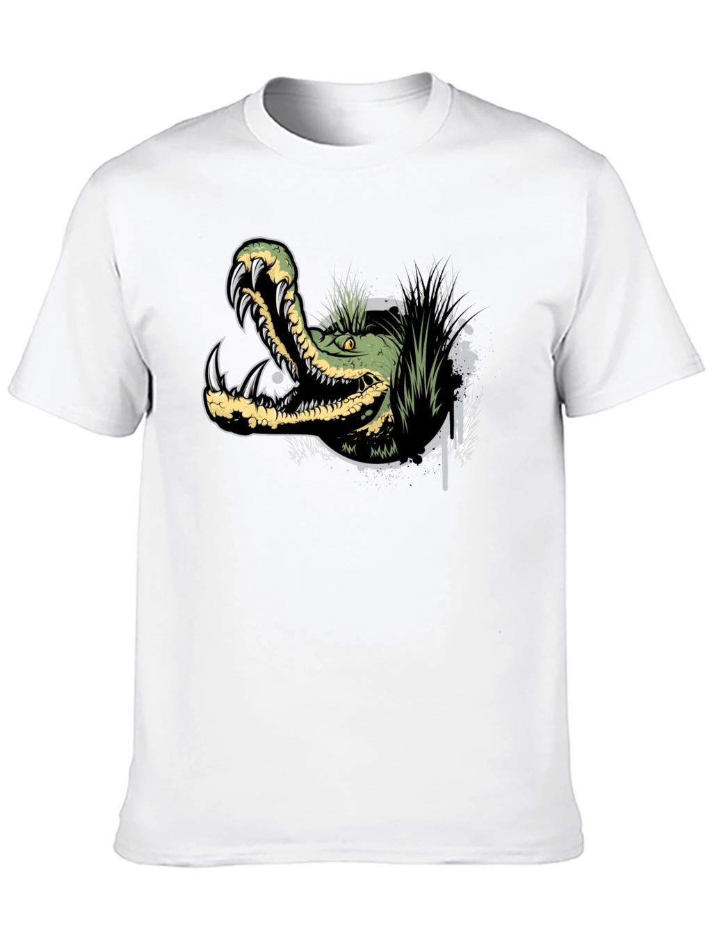 Crocodile Graphic Tee - Mens Black T-Shirt