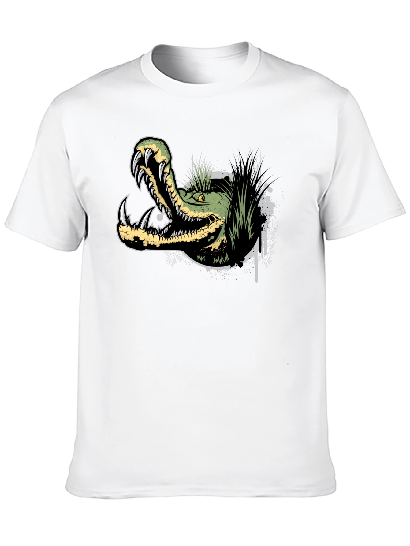 Crocodile Graphic Tee - Mens Black T-Shirt