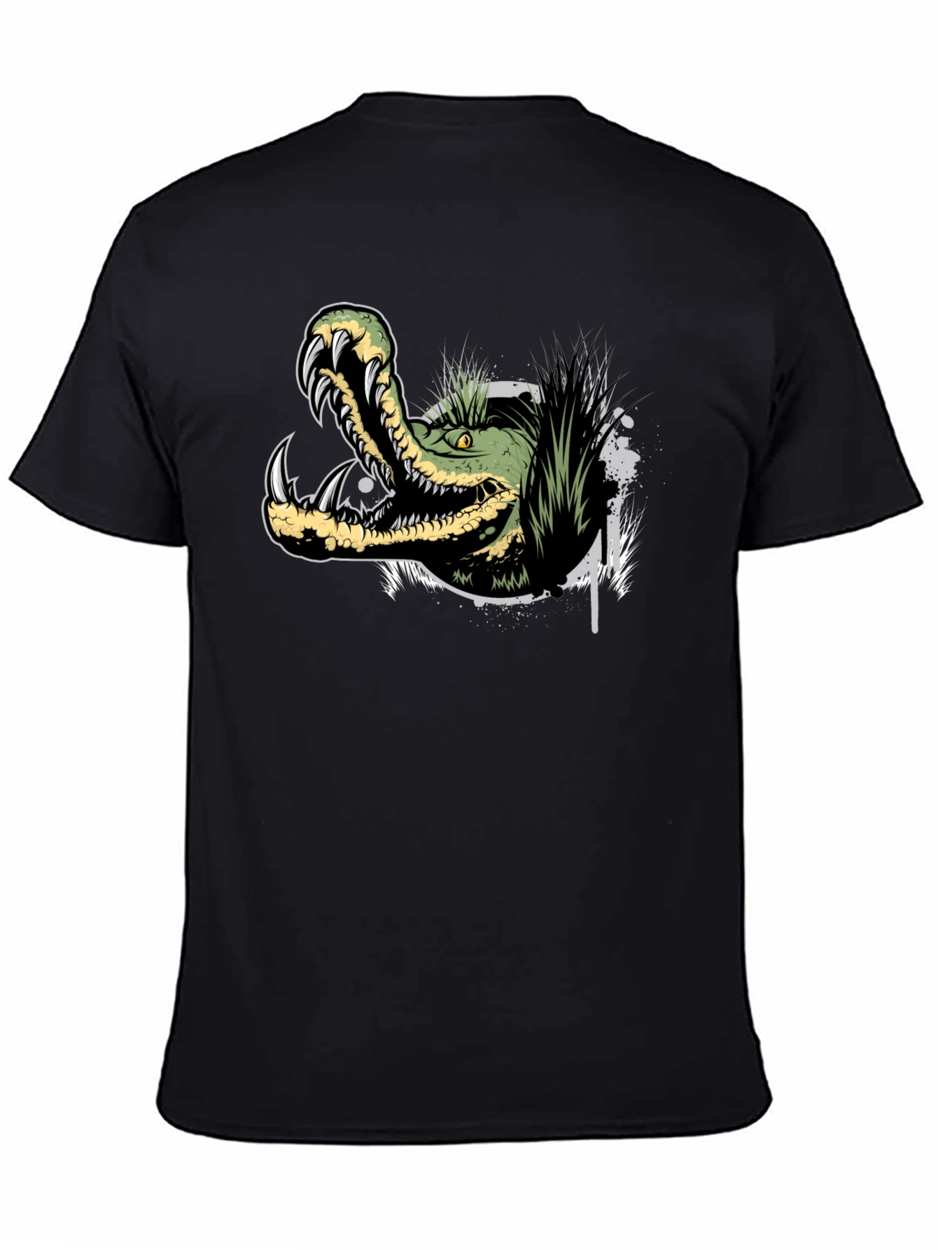 Crocodile Graphic Tee - Mens Black T-Shirt