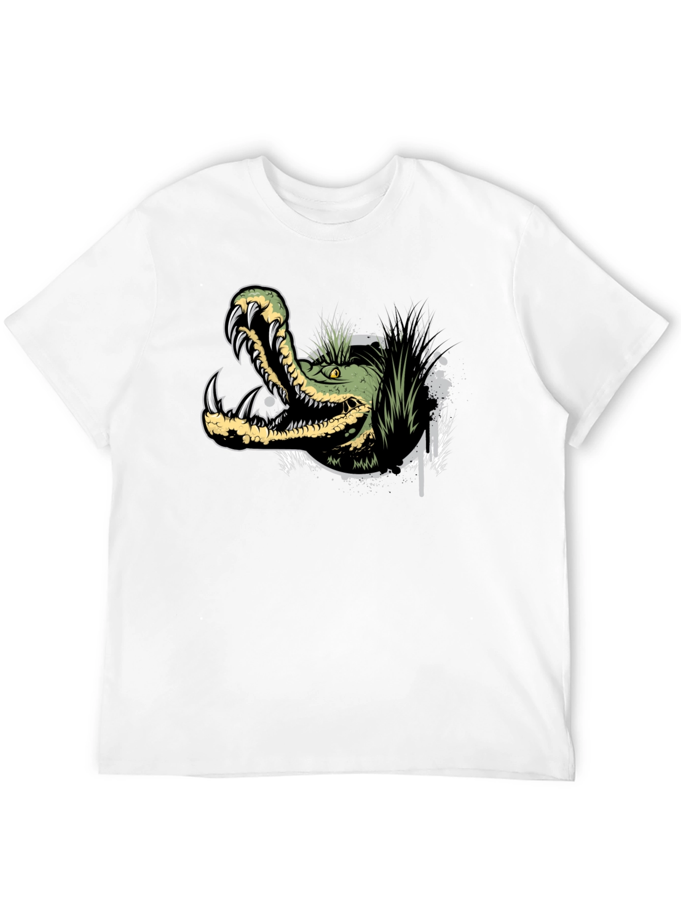 Crocodile Graphic Tee - Mens Black T-Shirt