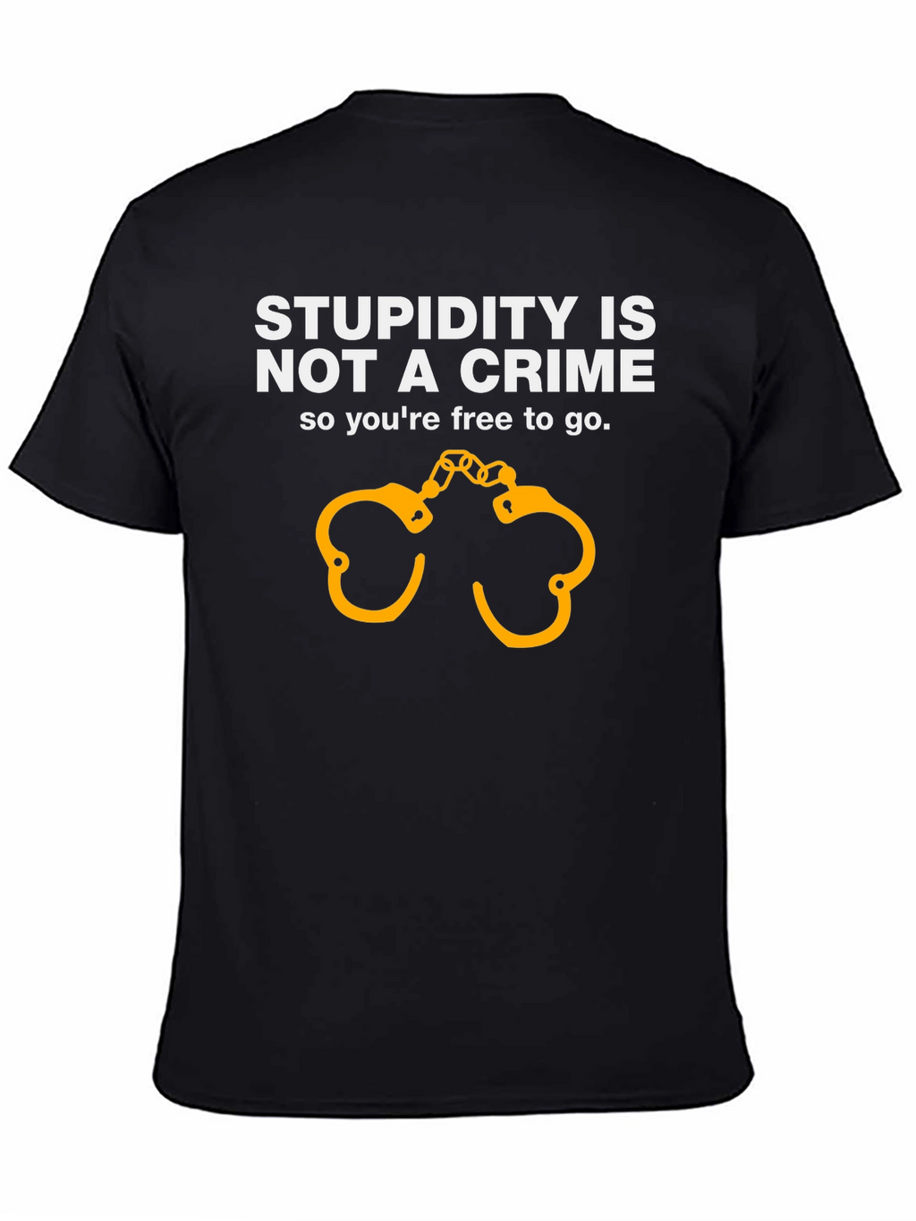 Stupidity Isnt A Crime Funny Graphic T-Shirt