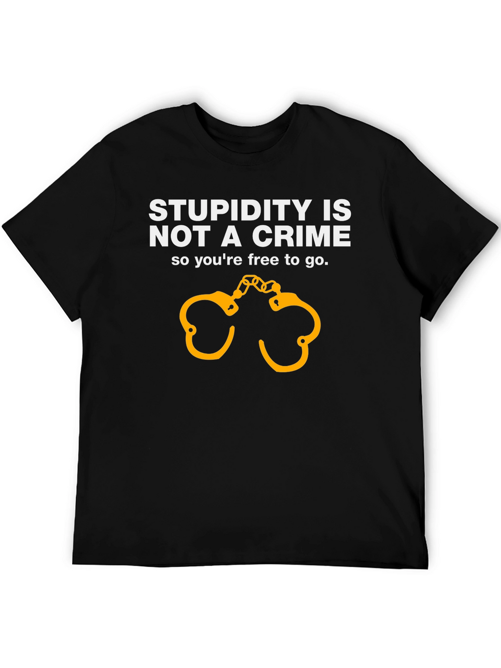 Stupidity Isnt A Crime Funny Graphic T-Shirt