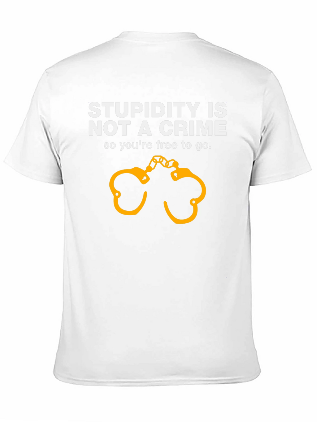 Stupidity Isnt A Crime Funny Graphic T-Shirt