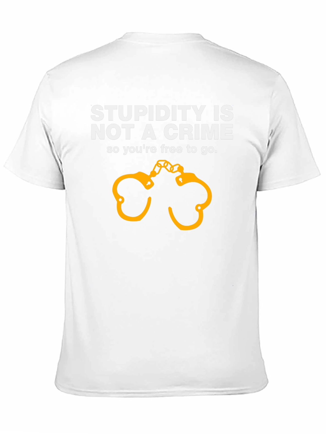 Stupidity Isnt A Crime Funny Graphic T-Shirt