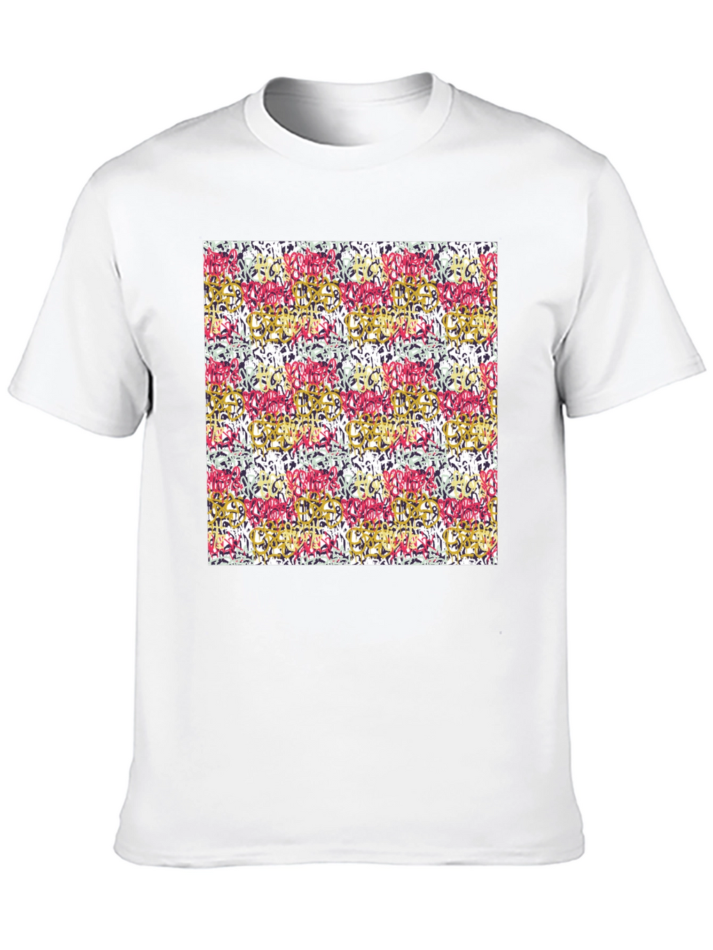 Abstract Art Print Black Tee