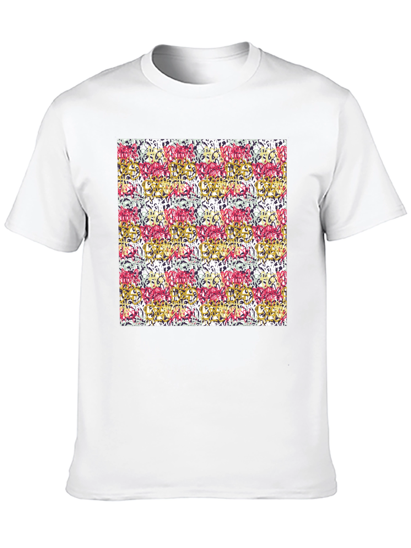 Abstract Art Print Black Tee