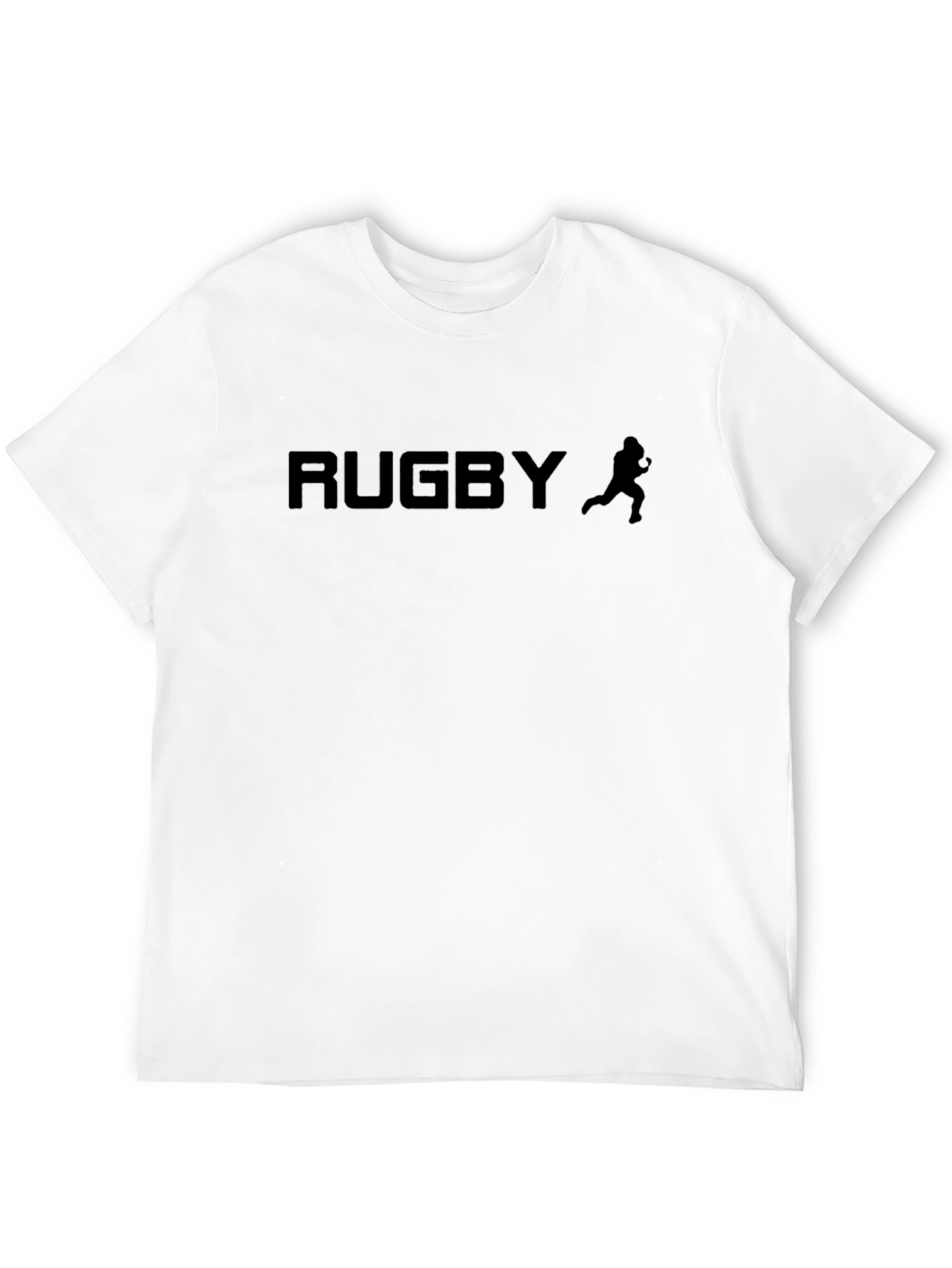 Rugby Graphic T-Shirt - Black Cotton Tee