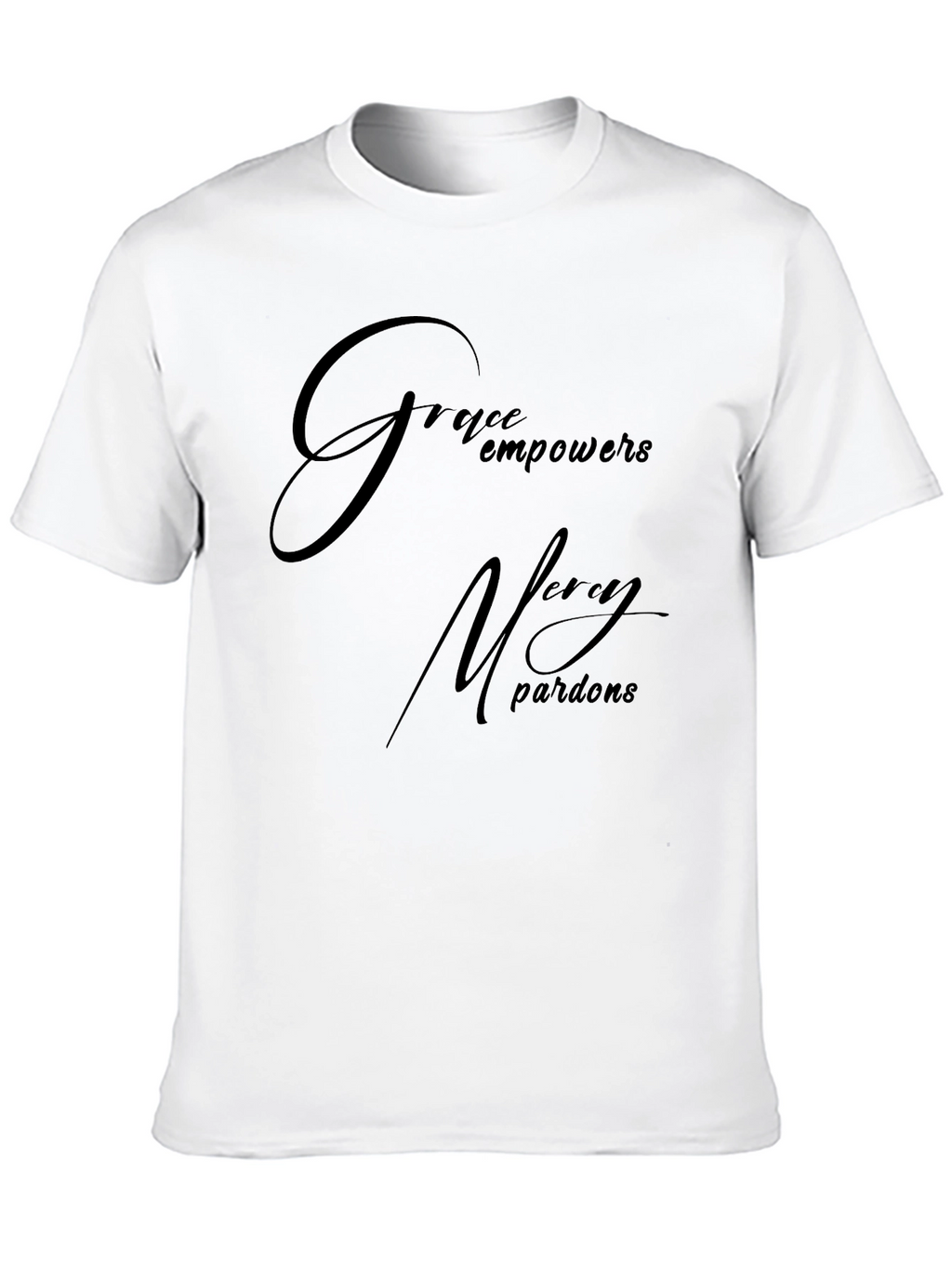 Grace Empowers Mens Black T-Shirt