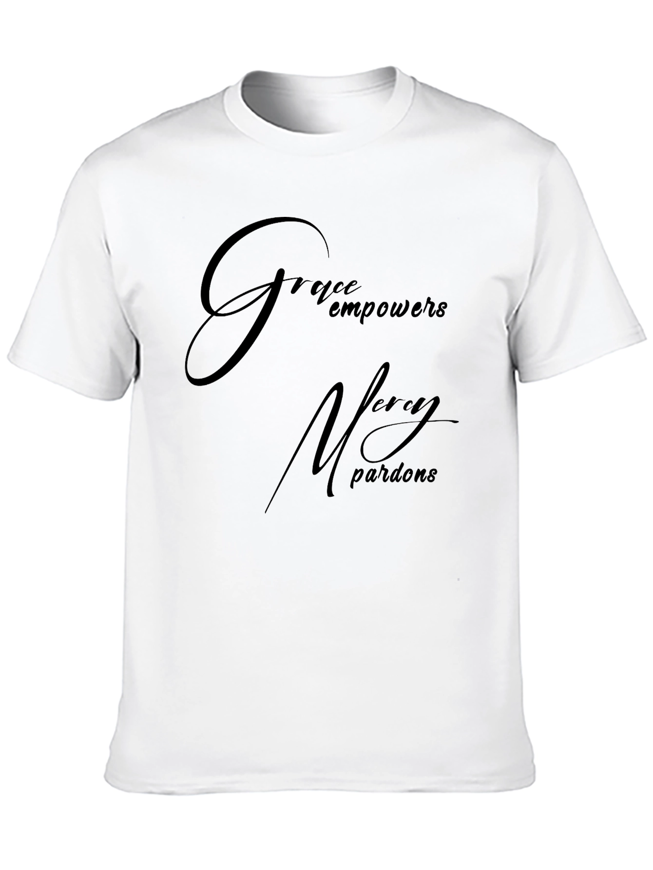 Grace Empowers Mens Black T-Shirt