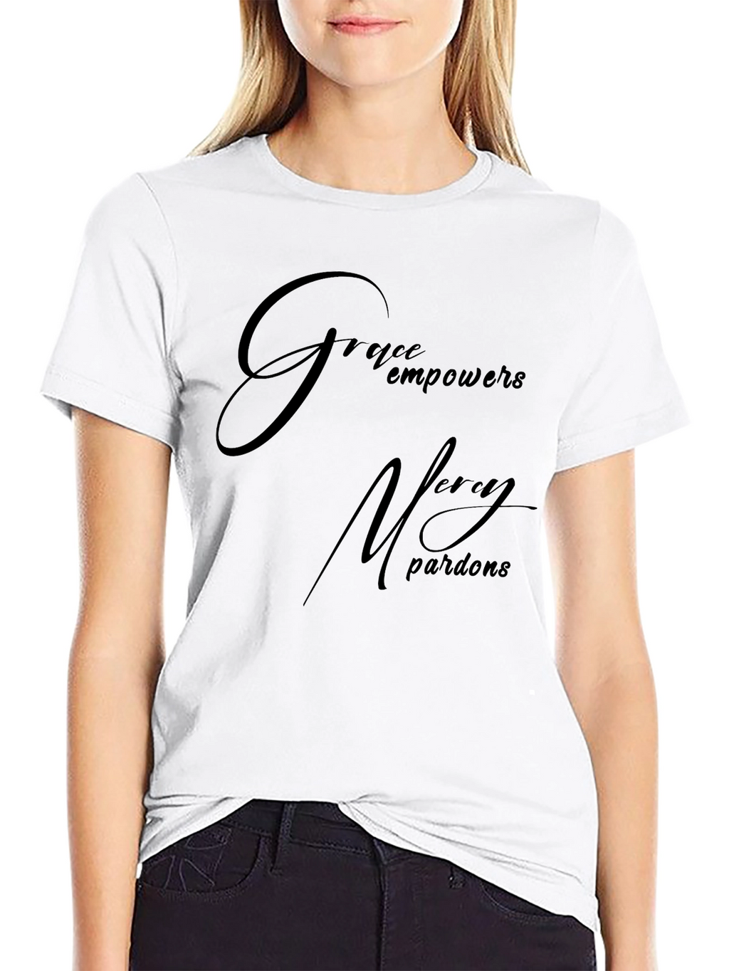 Grace Empowers Mens Black T-Shirt