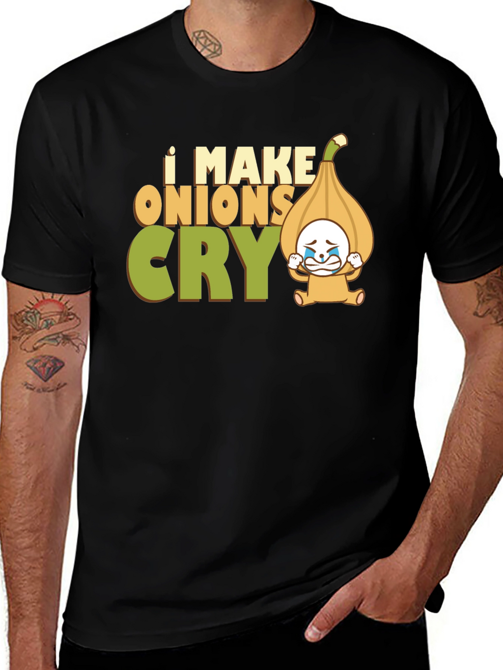 I Make Onions Cry T-Shirt Funny Graphic Tee