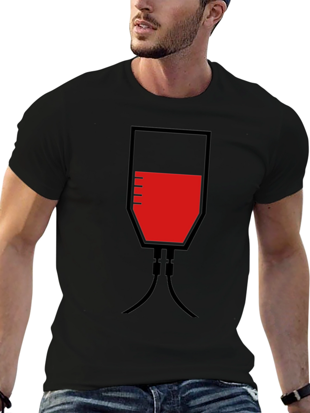 Blood Bag Graphic T-Shirt - Novelty Medical Tee