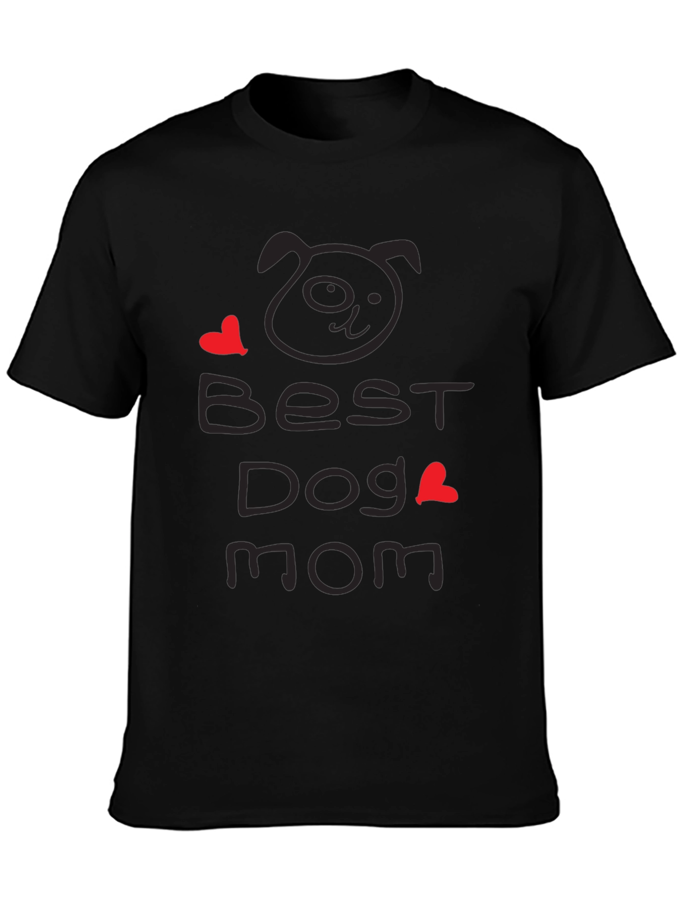Best Dog Mom Graphic Tee - Cute Dog Lover Shirt