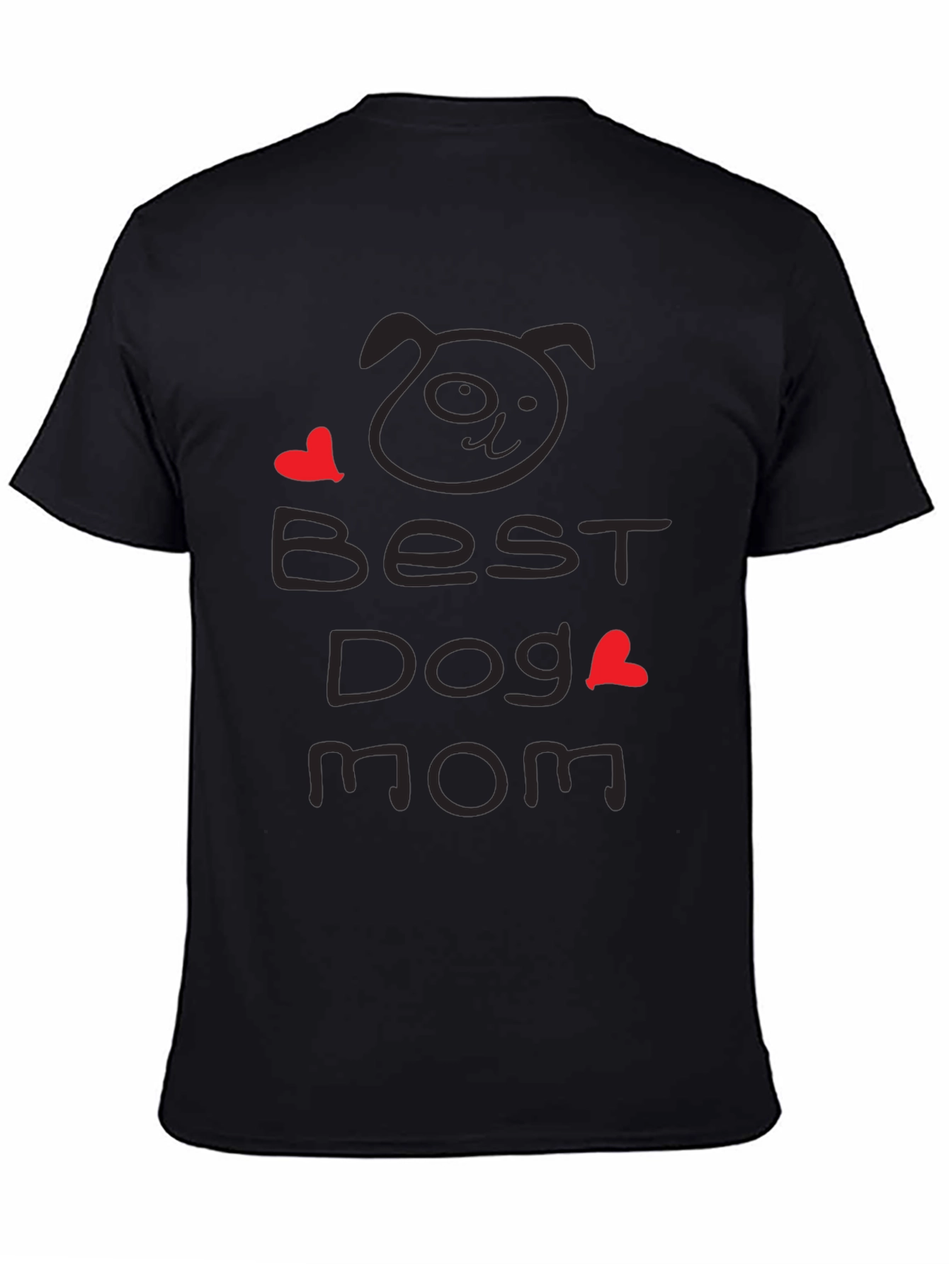 Best Dog Mom Graphic Tee - Cute Dog Lover Shirt