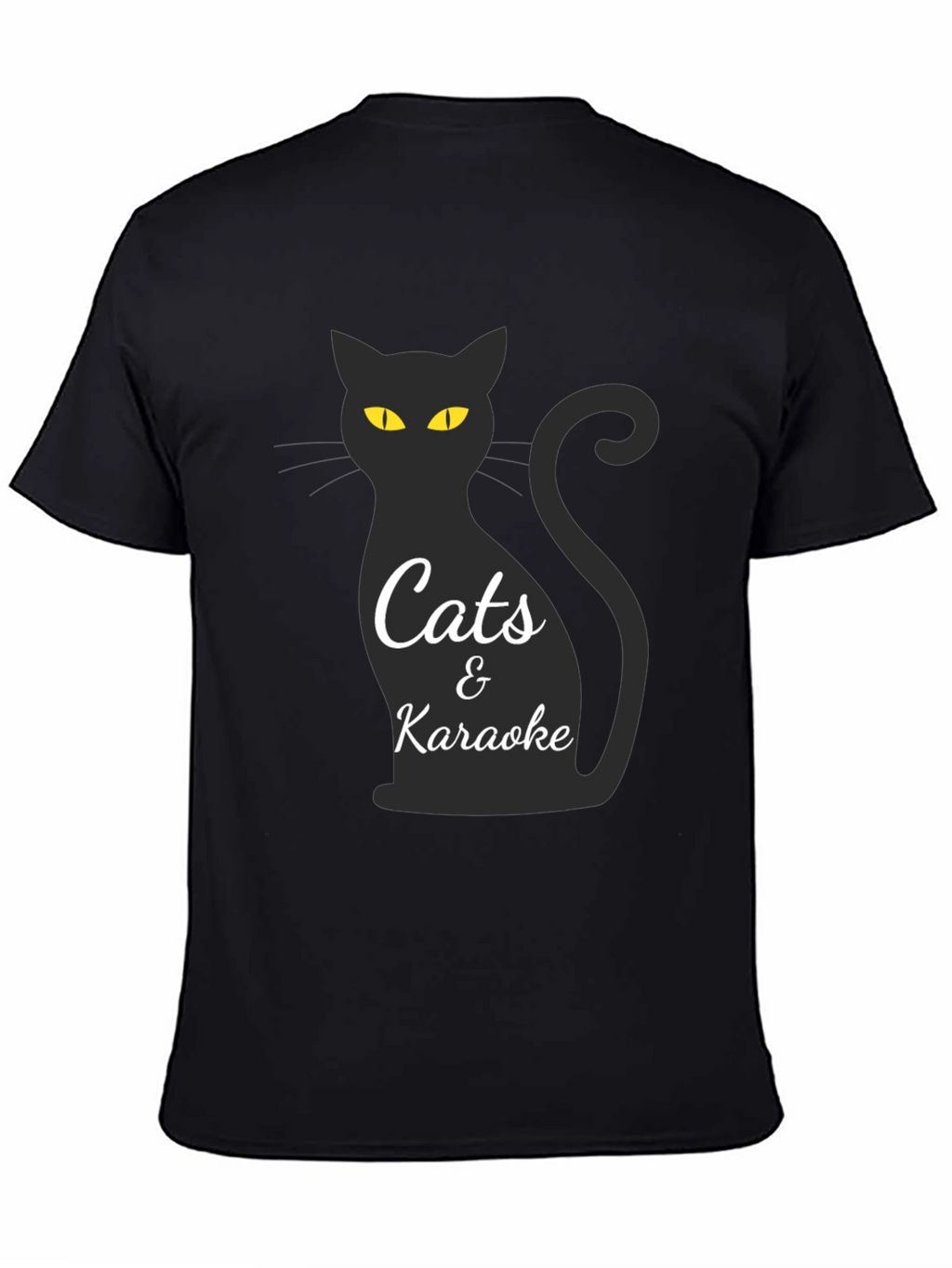 Cats & Karaoke Black T-Shirt