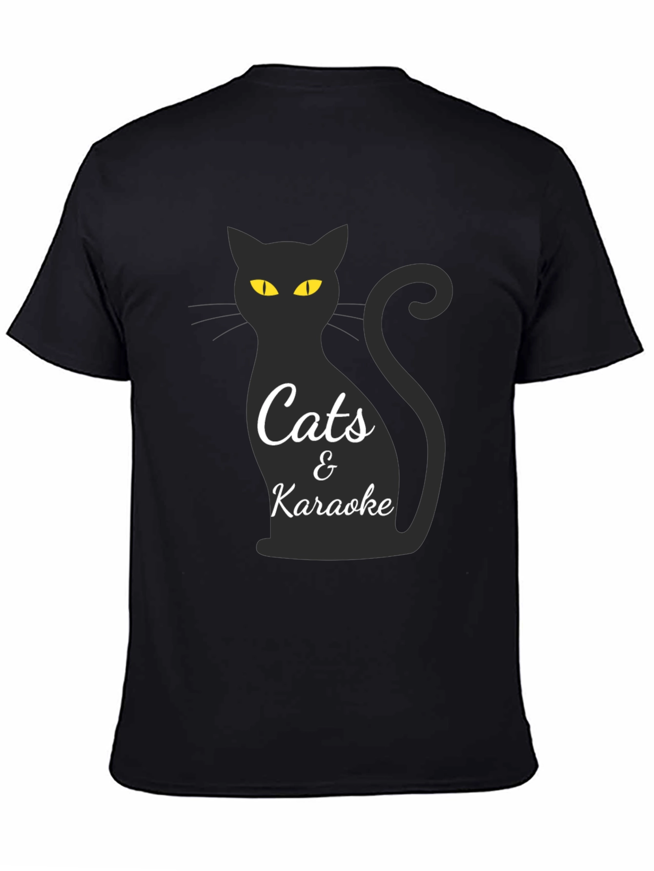 Cats & Karaoke Black T-Shirt
