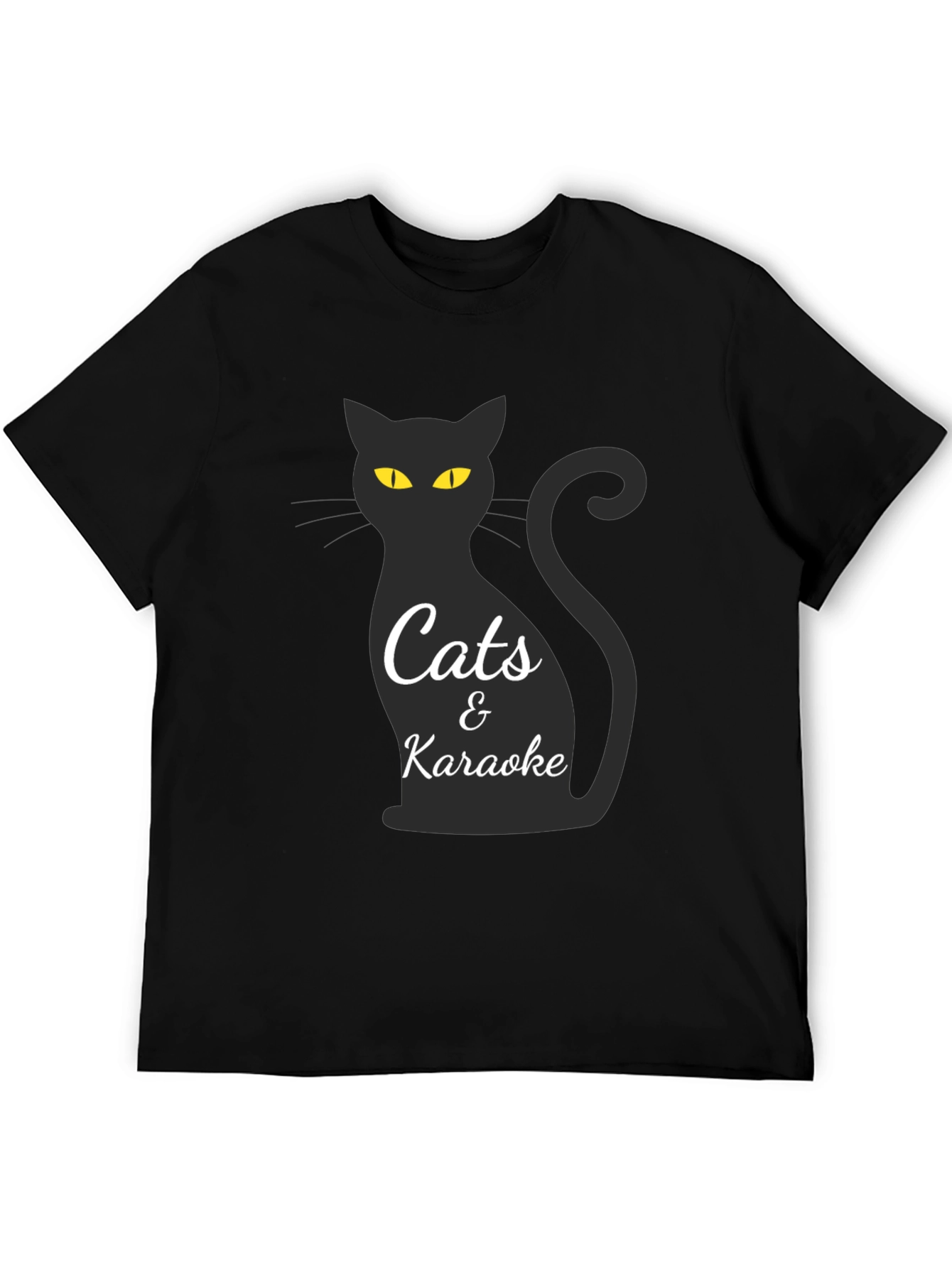 Cats & Karaoke Black T-Shirt