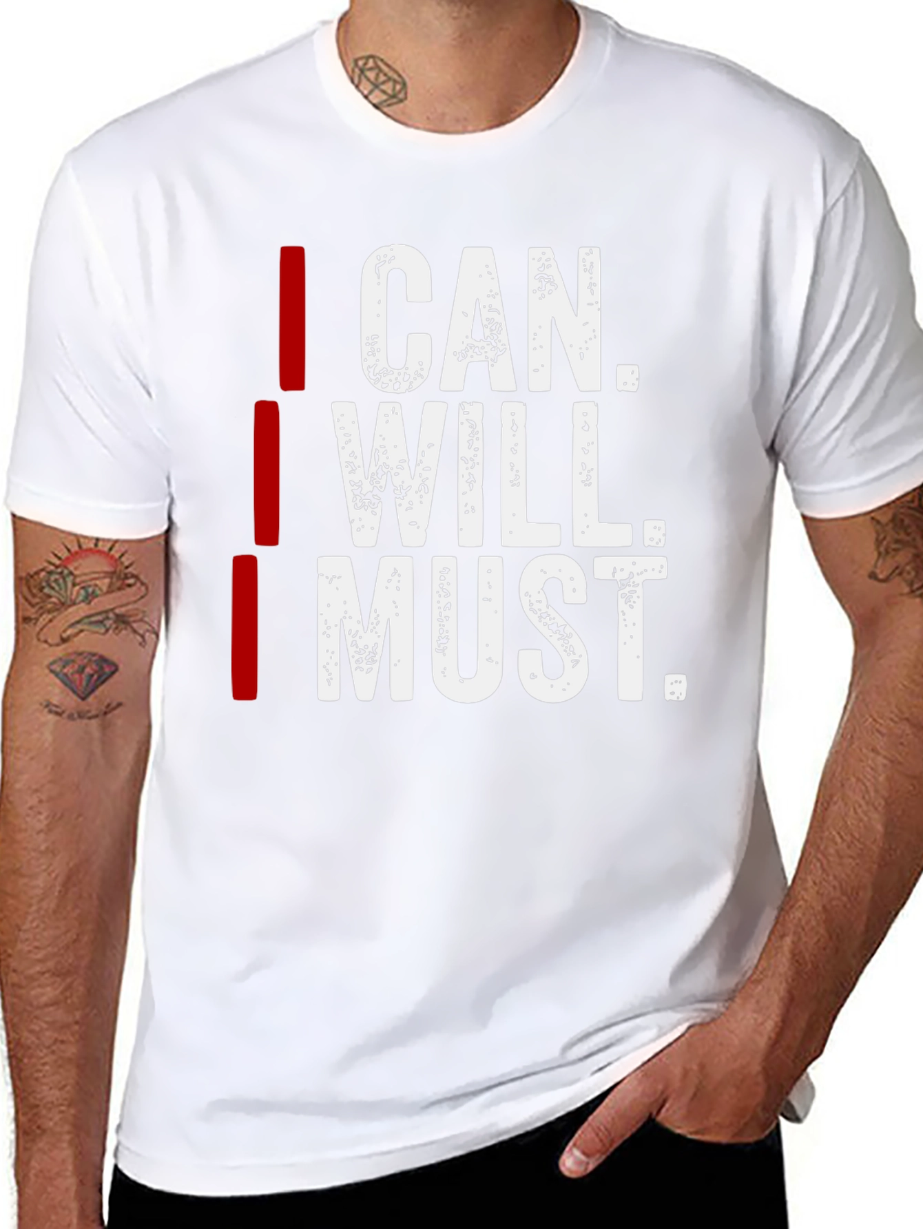 I Can I Will I Must Motivation T-Shirt