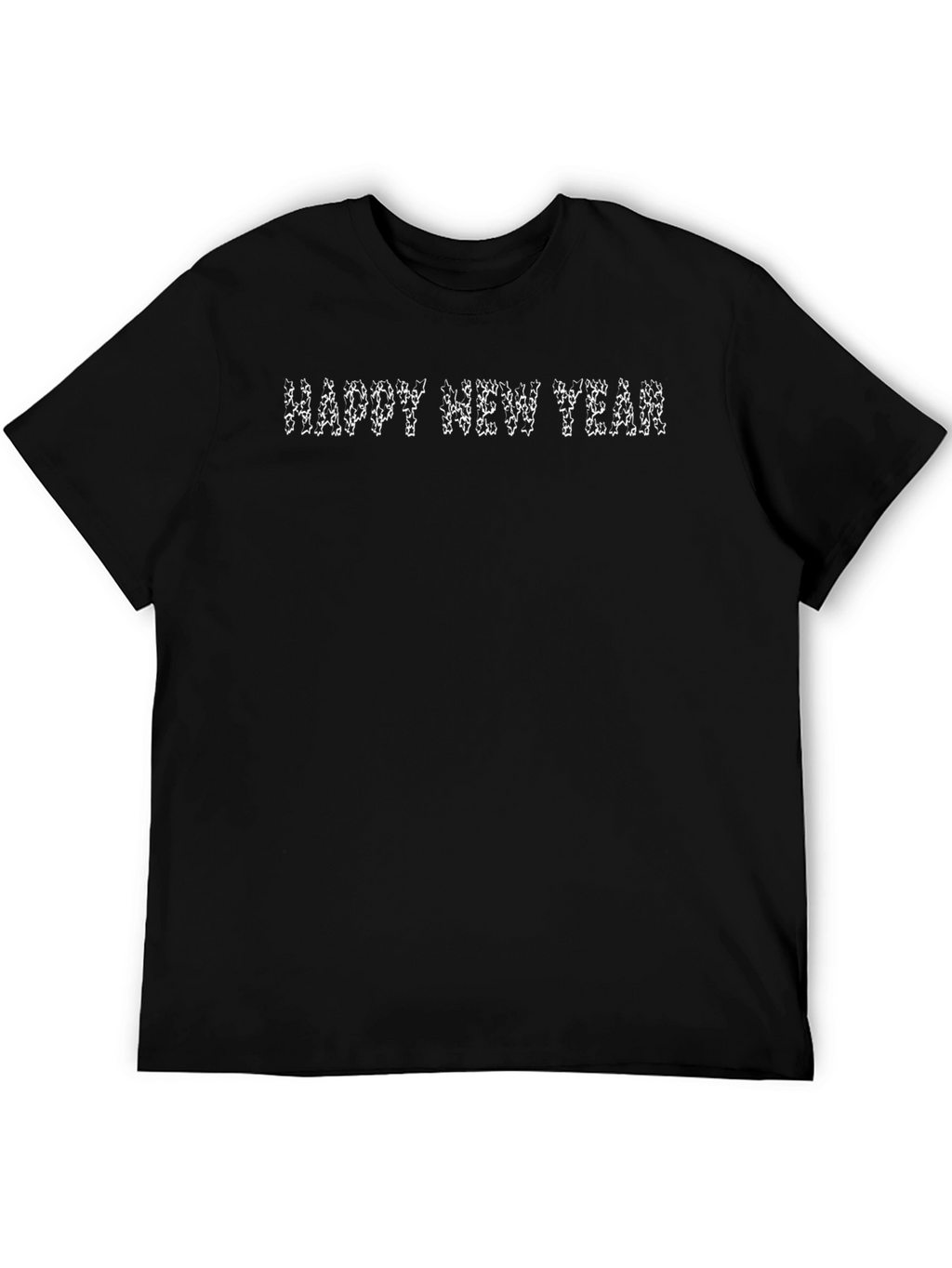 Happy New Year Black T-Shirt