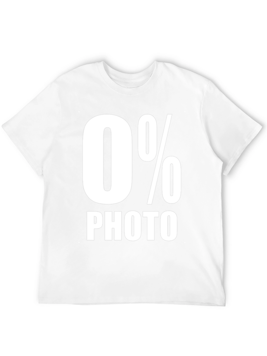 Funny 0% Photo Mens Black Graphic Tee
