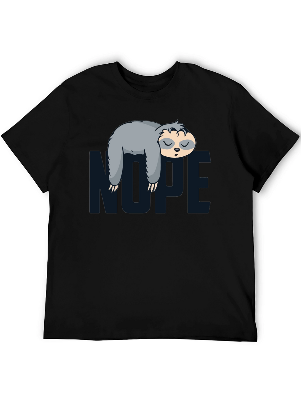 Nope Sloth Graphic Tee - Lazy Day Comfort