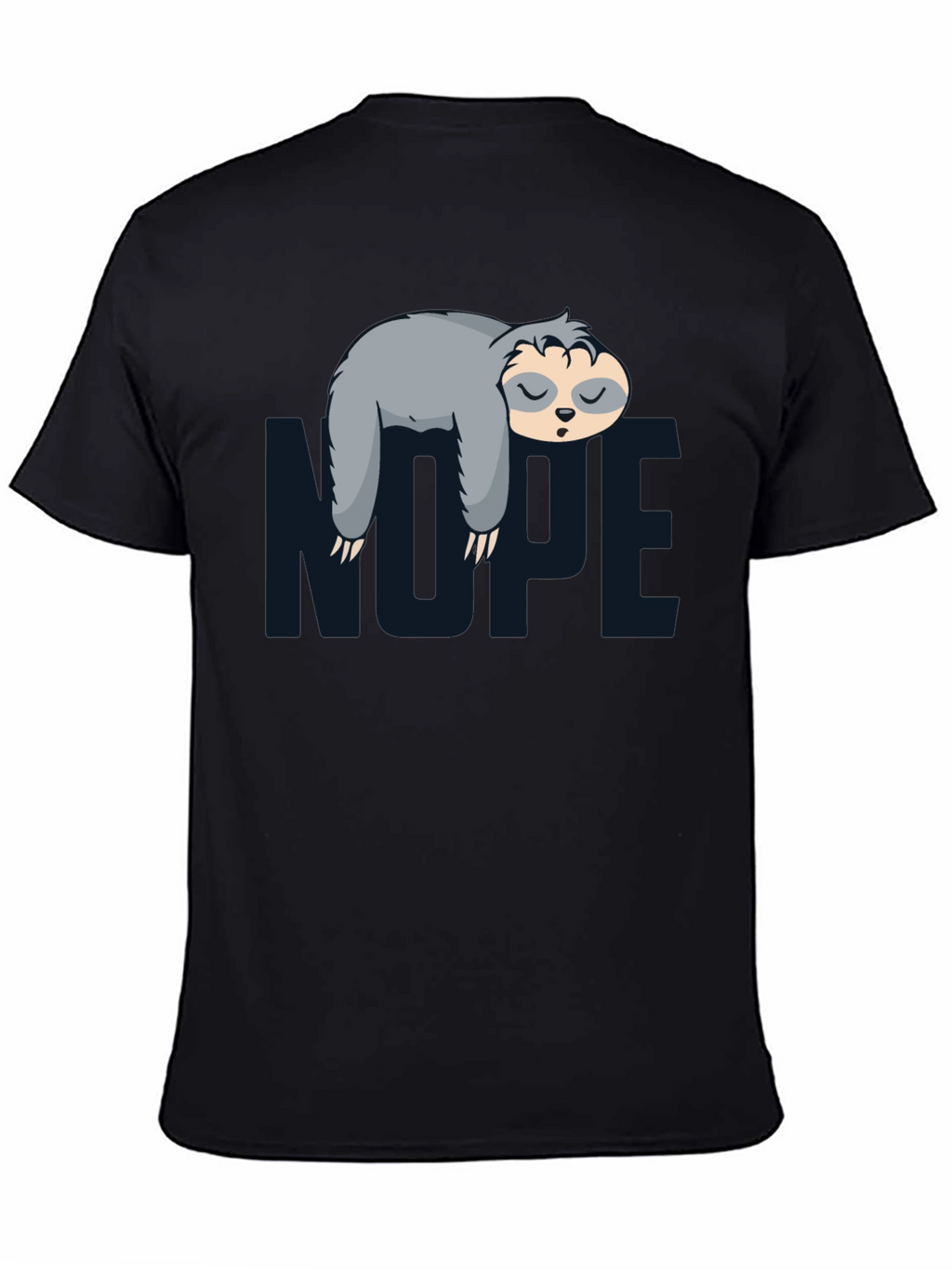 Nope Sloth Graphic Tee - Lazy Day Comfort