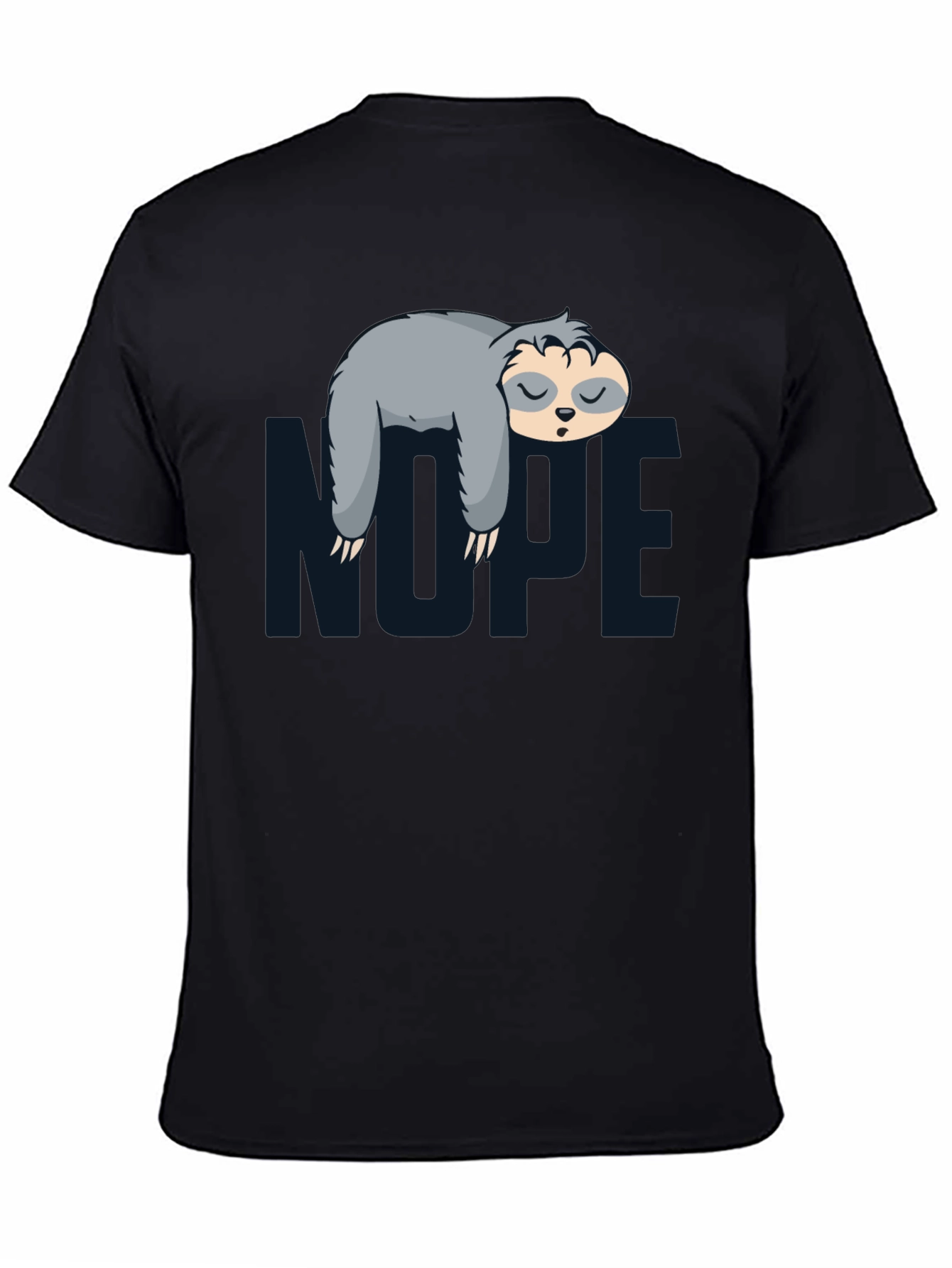 Nope Sloth Graphic Tee - Lazy Day Comfort