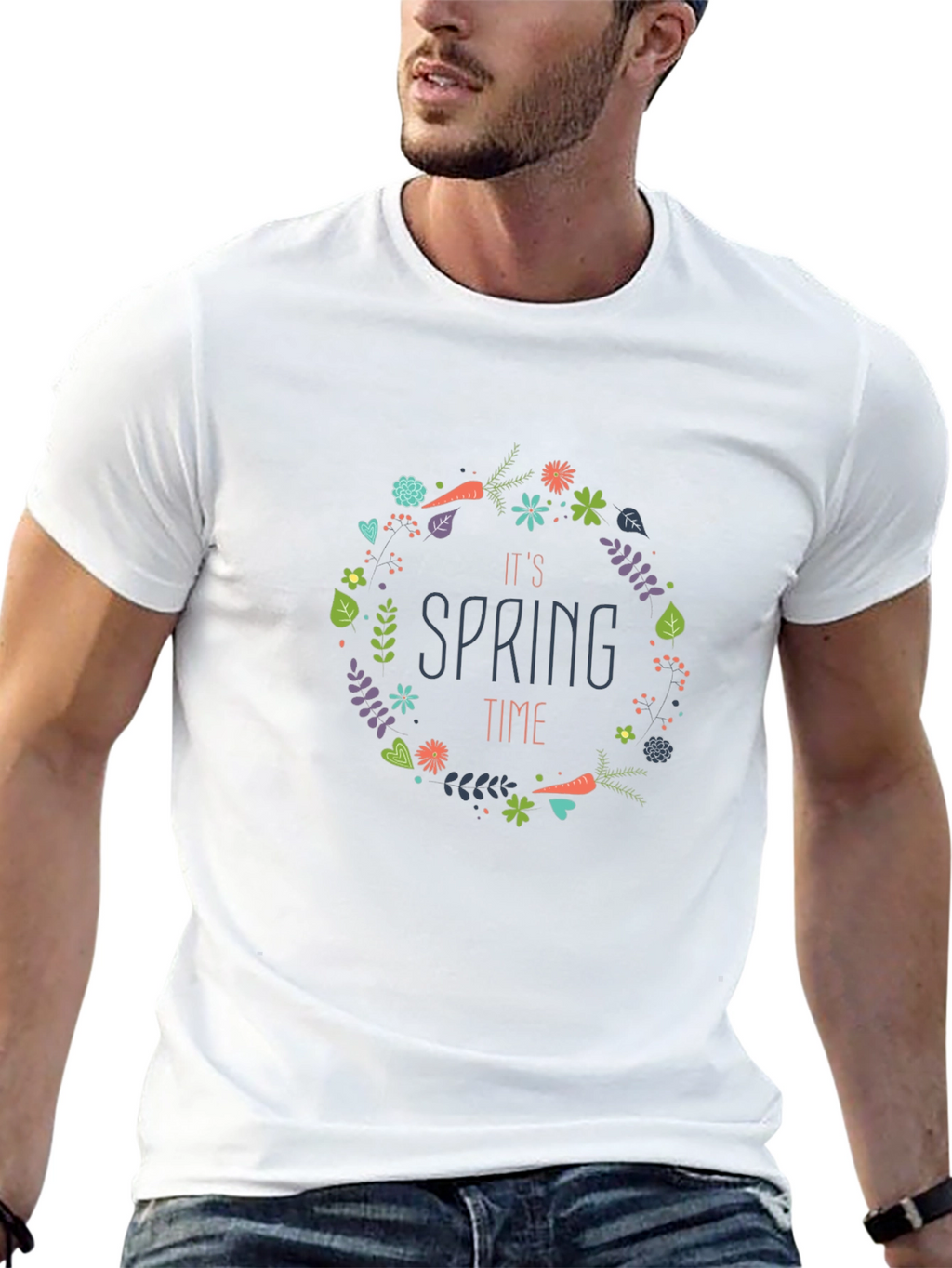 Spring Time Graphic Tee - Nature Inspired Design
