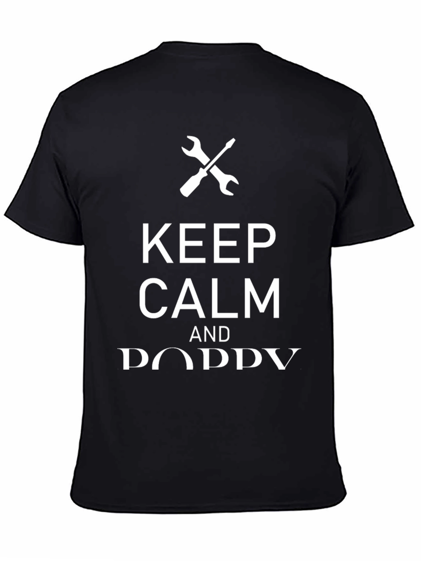 Keep Calm and Poppy T-Shirt - Black