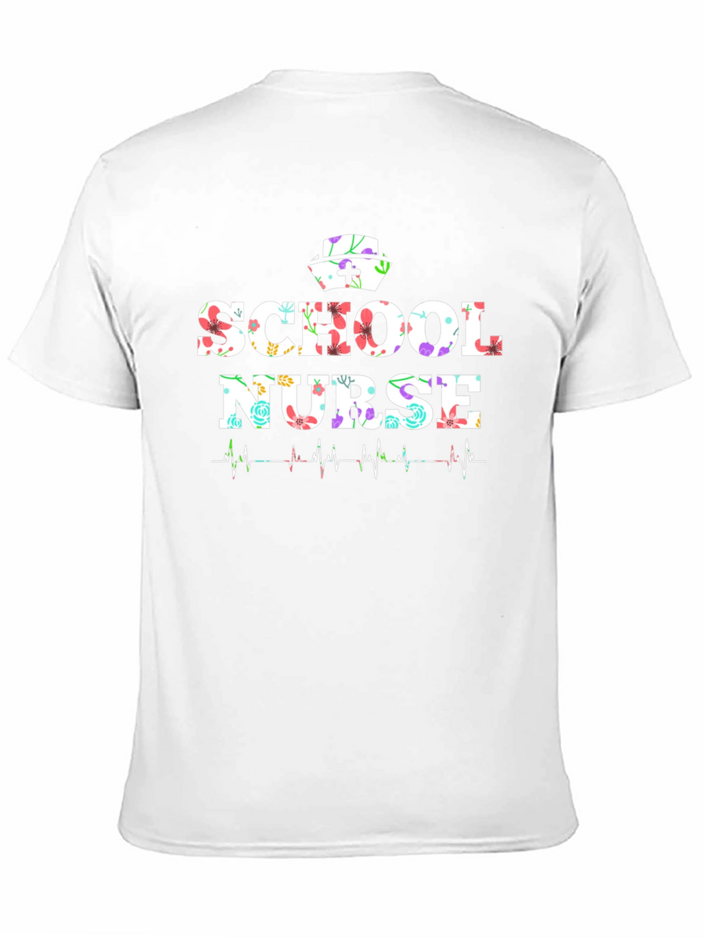 School Nurse Floral Graphic Tee