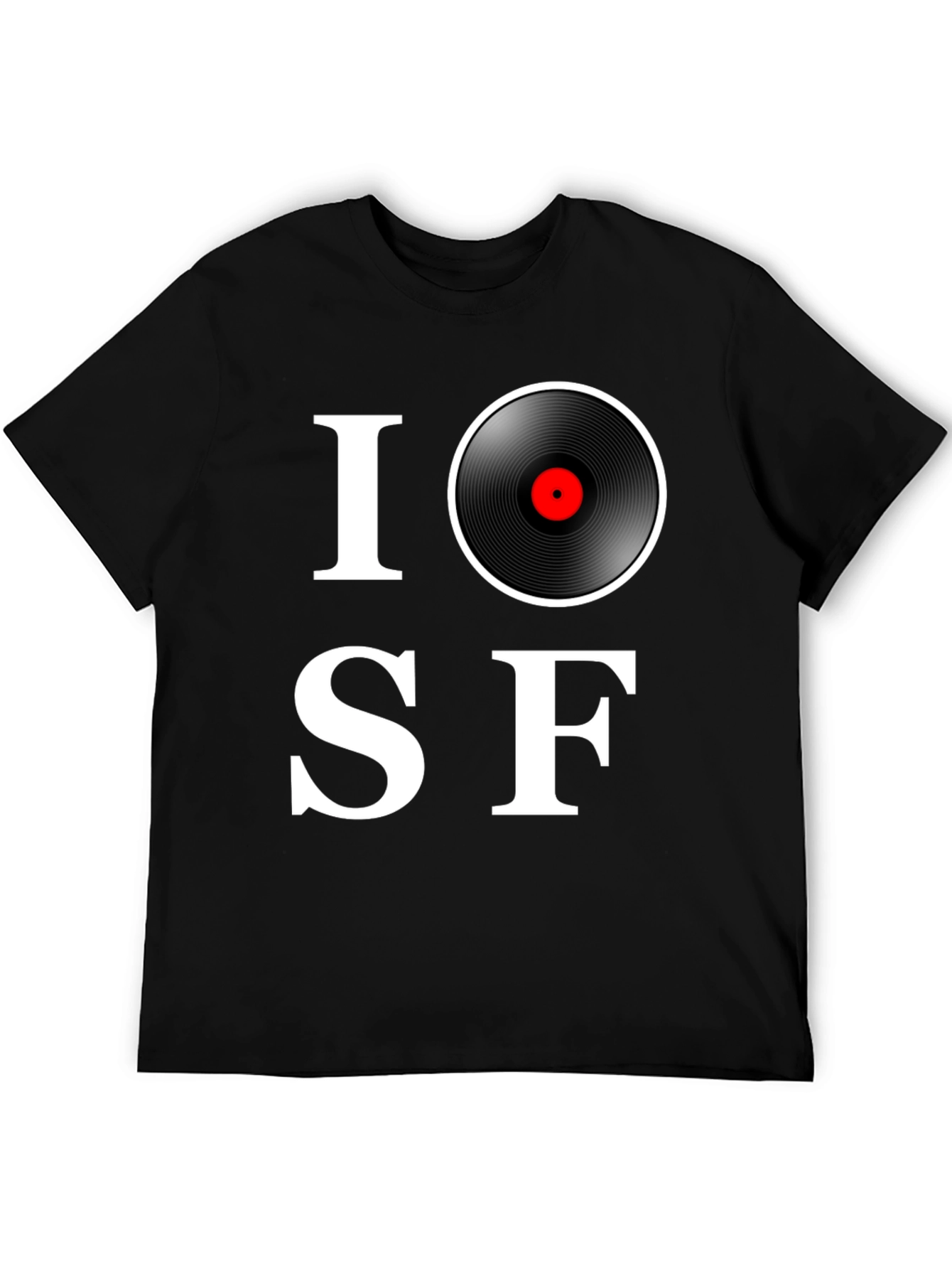 I Love SF Music T-Shirt - Record Graphic Tee