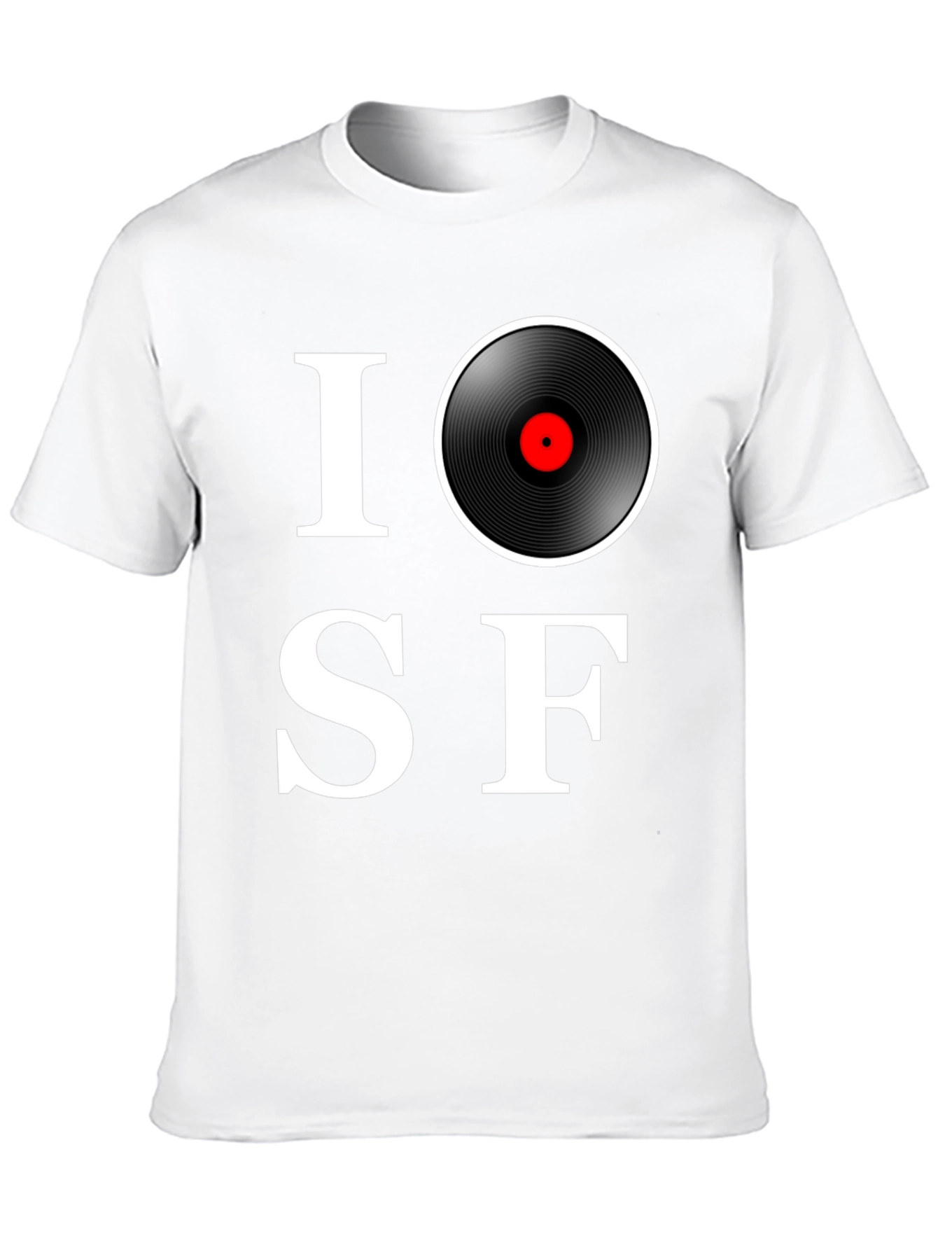 I Love SF Music T-Shirt - Record Graphic Tee