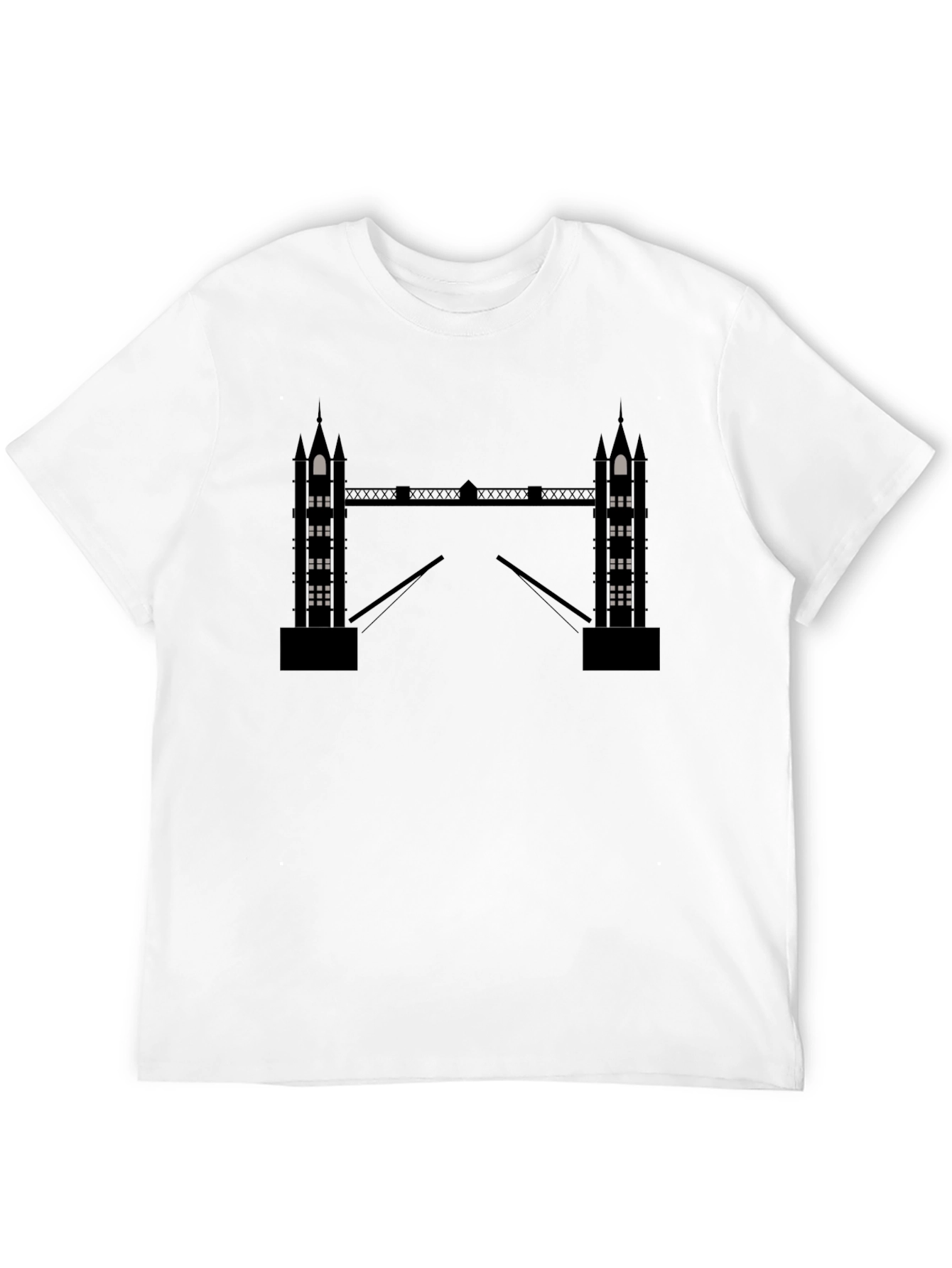 London Bridge Silhouette Black T-Shirt