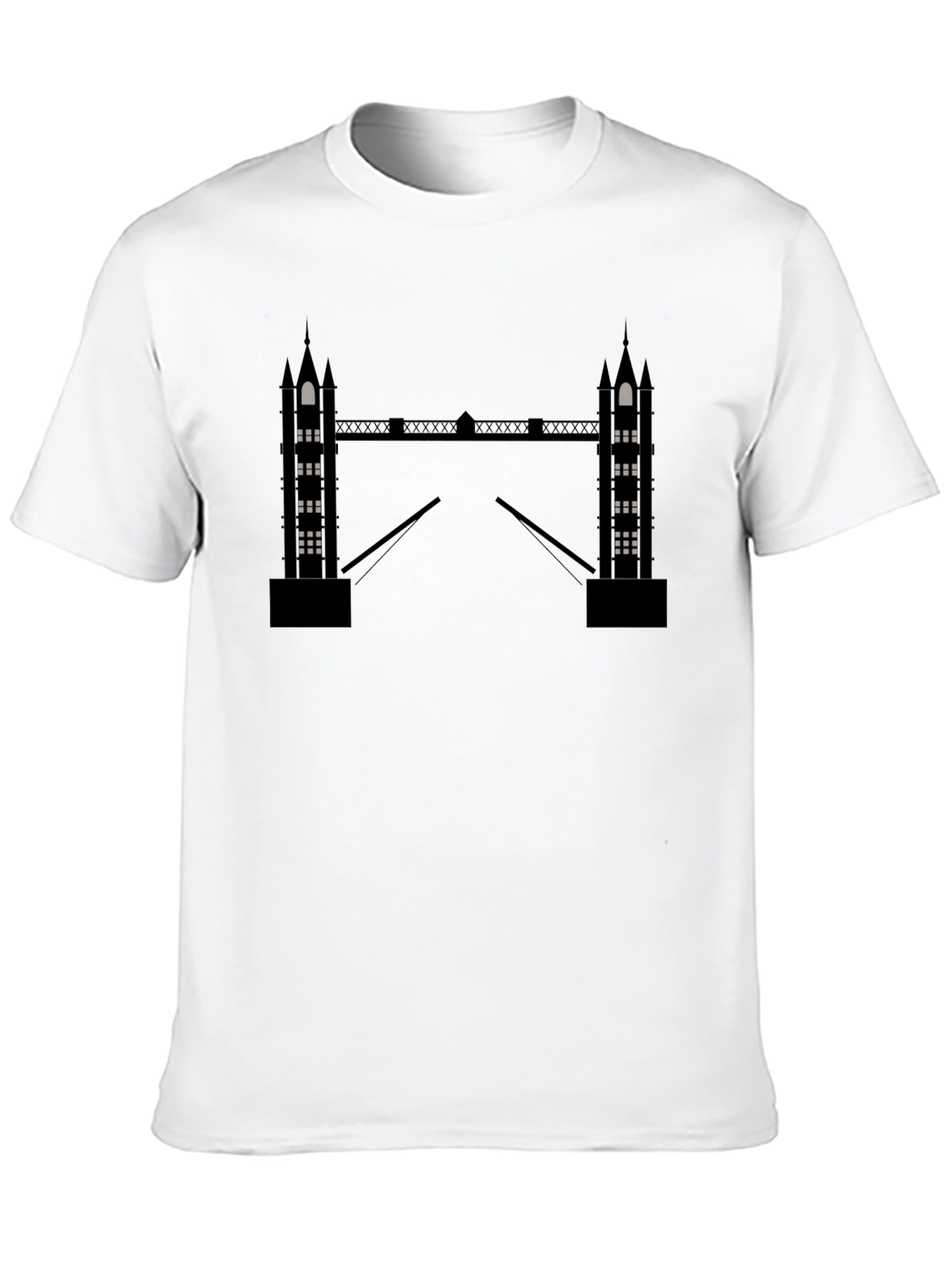 London Bridge Silhouette Black T-Shirt